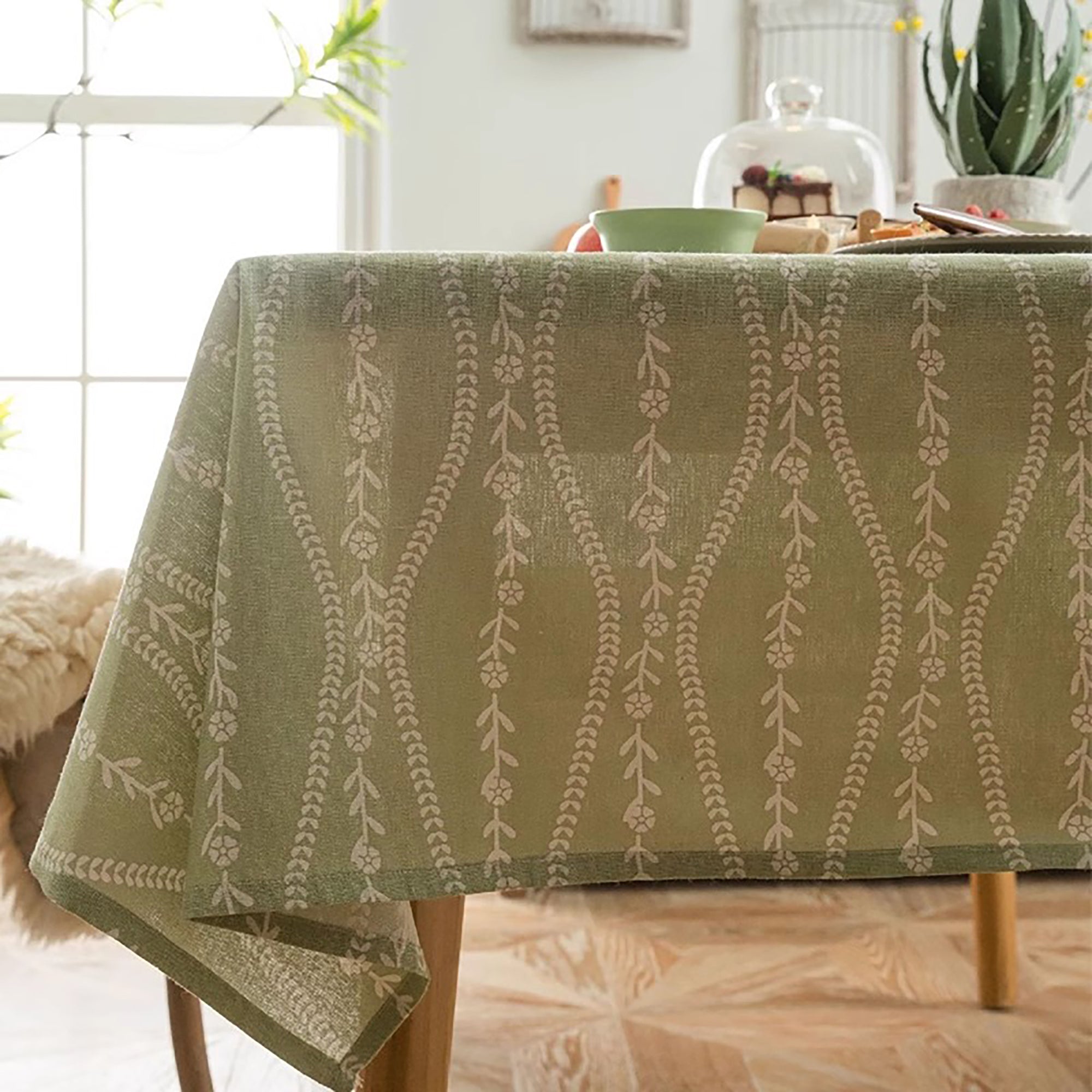 Nappe en lin et coton