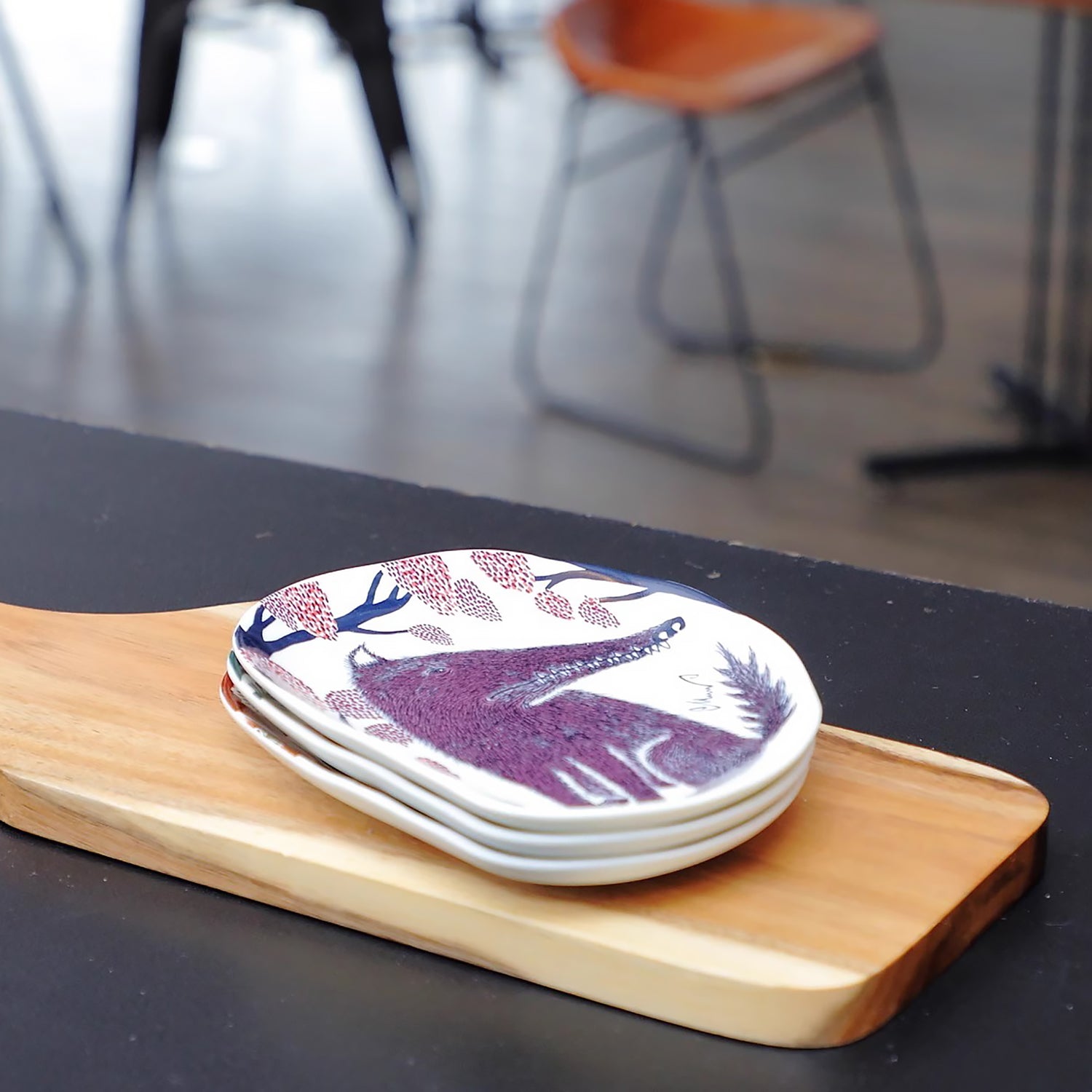 Petit plat en céramique japonais Morita MIW