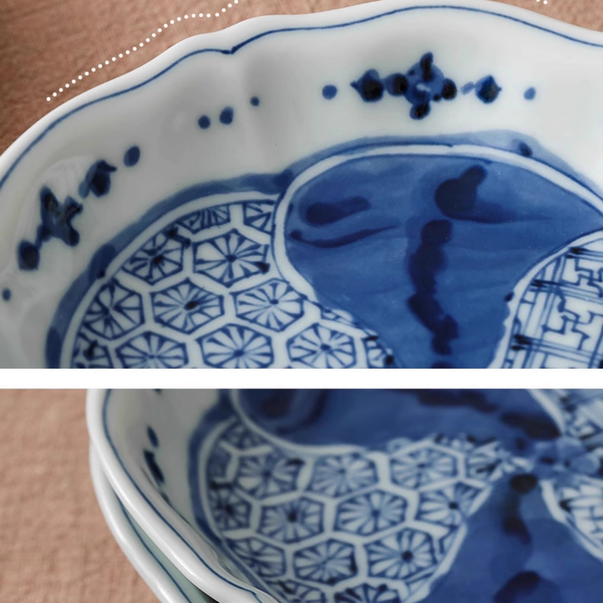 Assiette ronde à motifs floraux Rintrindo