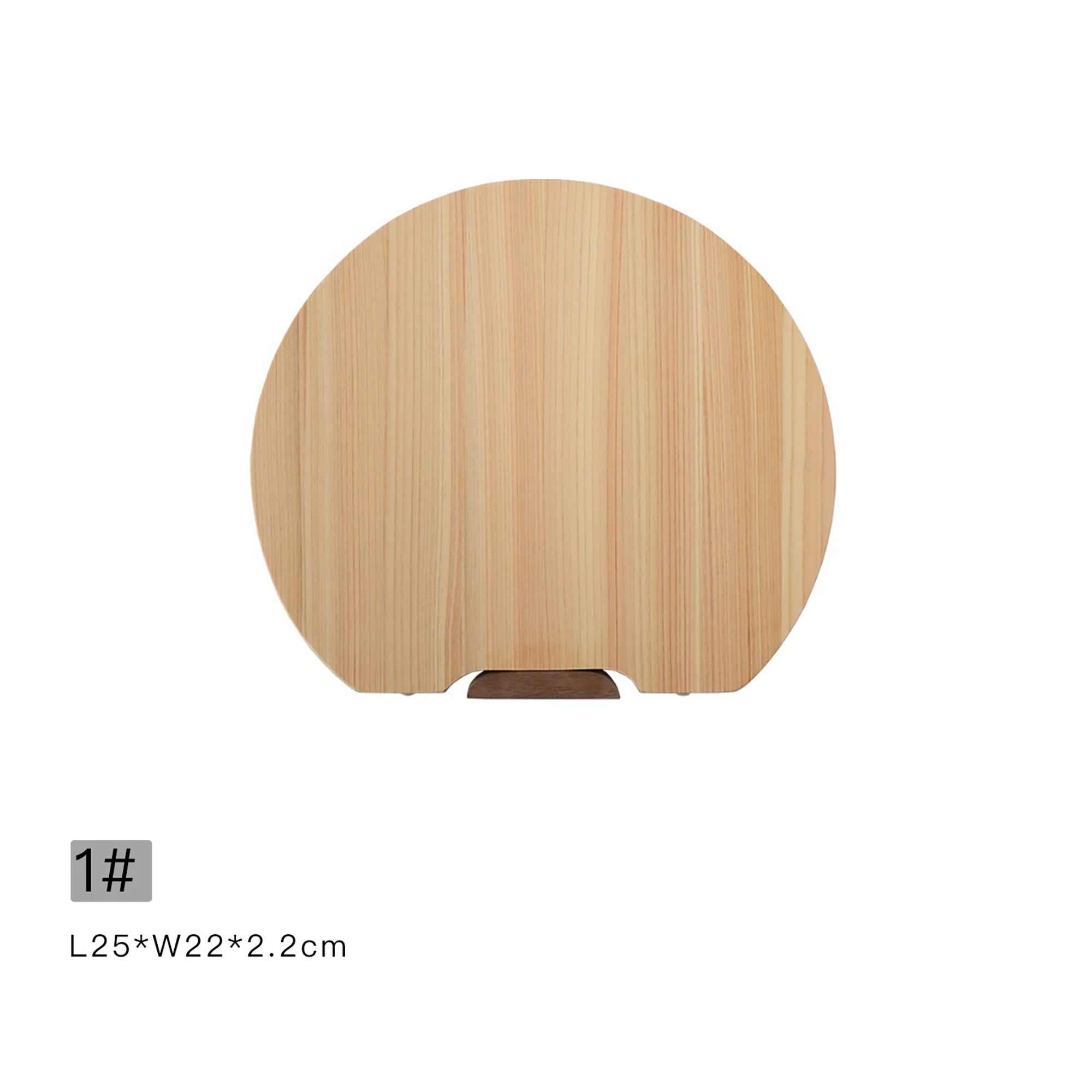 Planche à découper demi-ronde en Hinoki