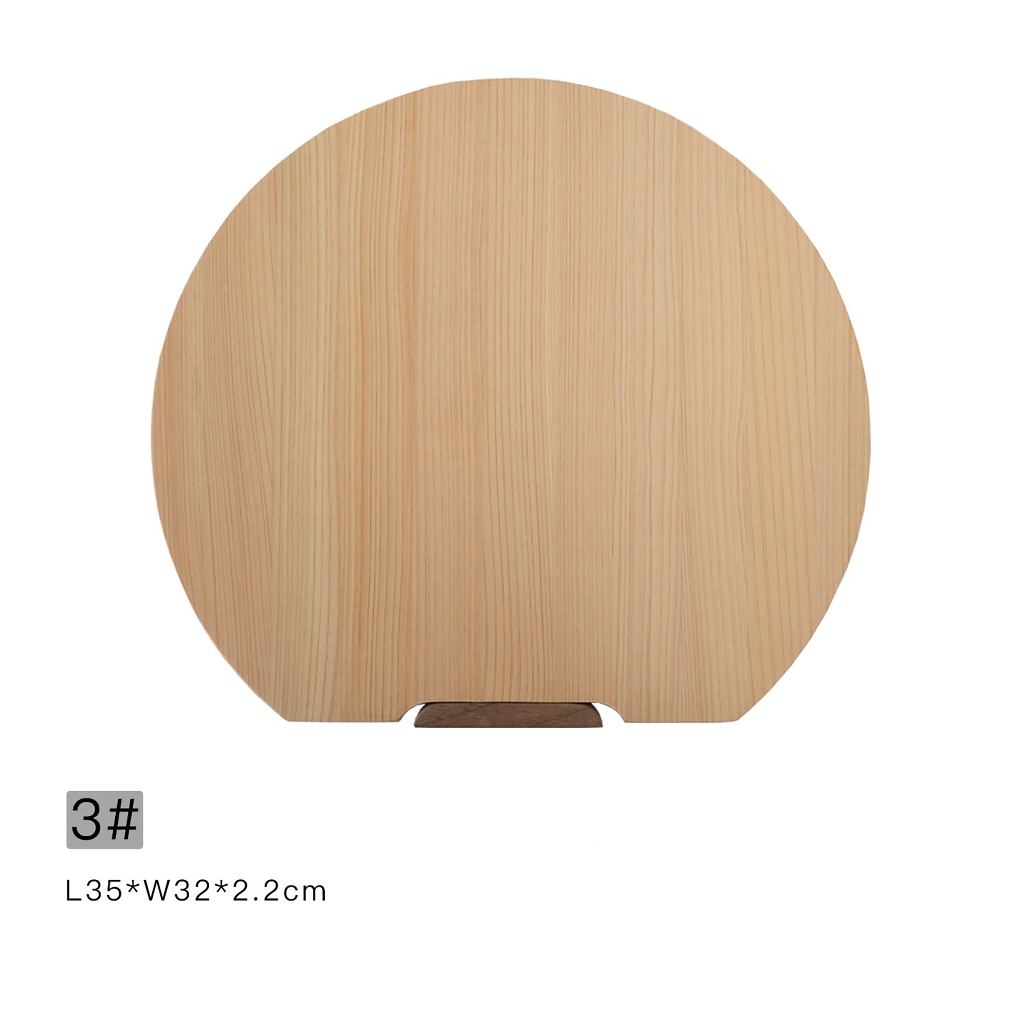 Planche à découper demi-ronde en Hinoki