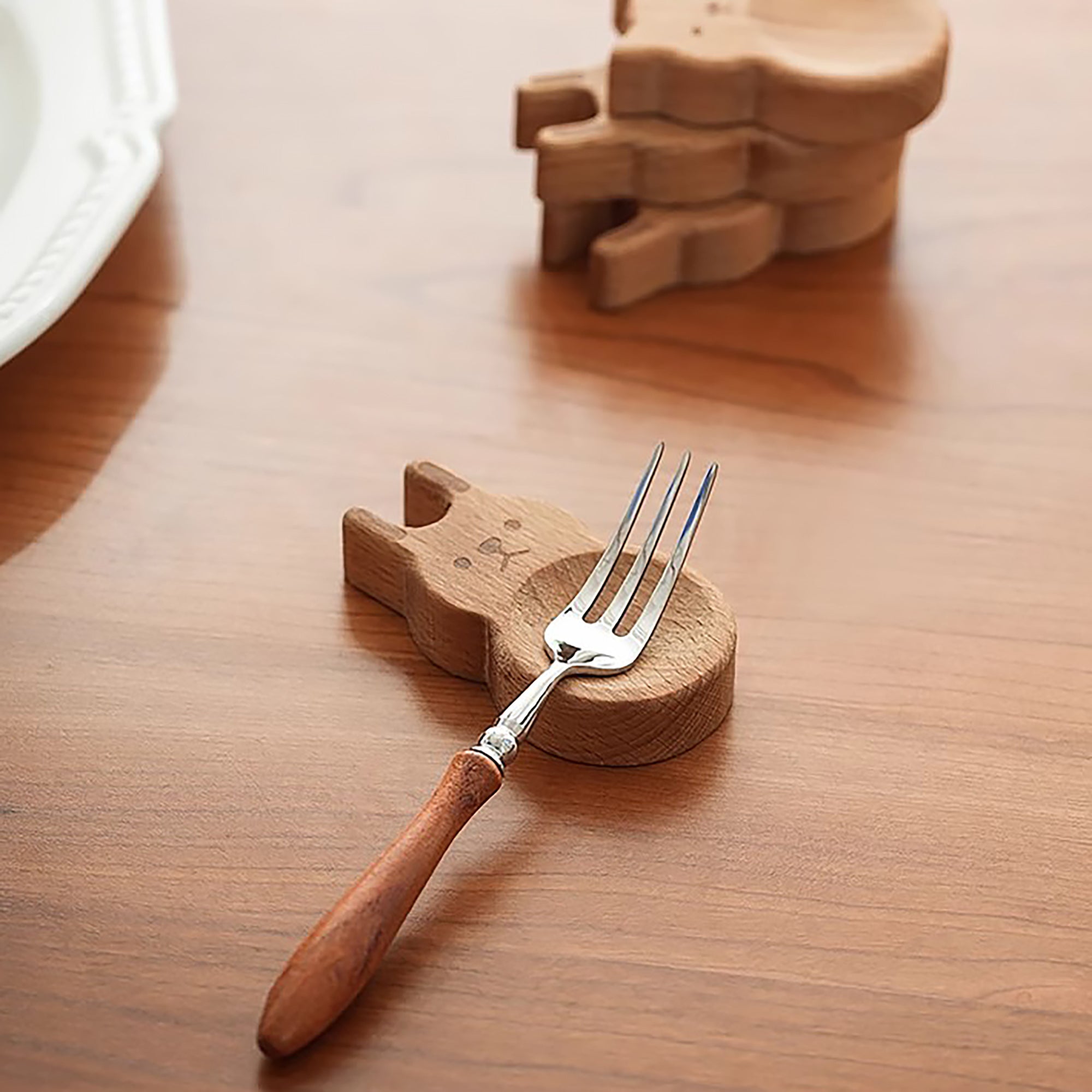 Repose-baguettes en bois avec mignon forme d&