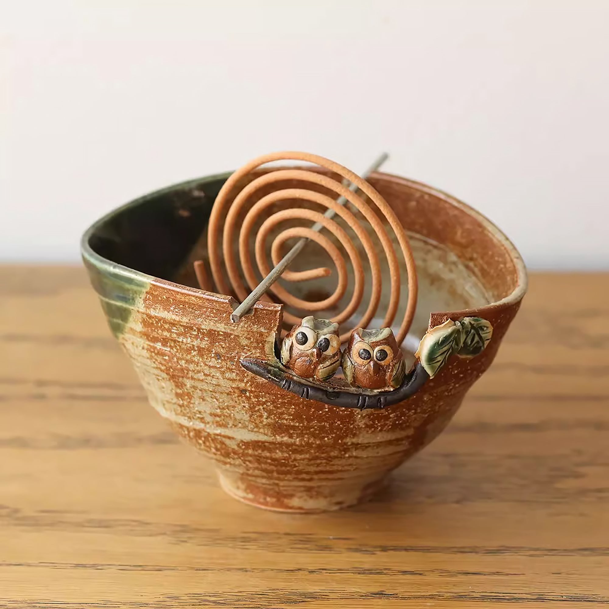 Porte Encens en céramique Seto-yaki