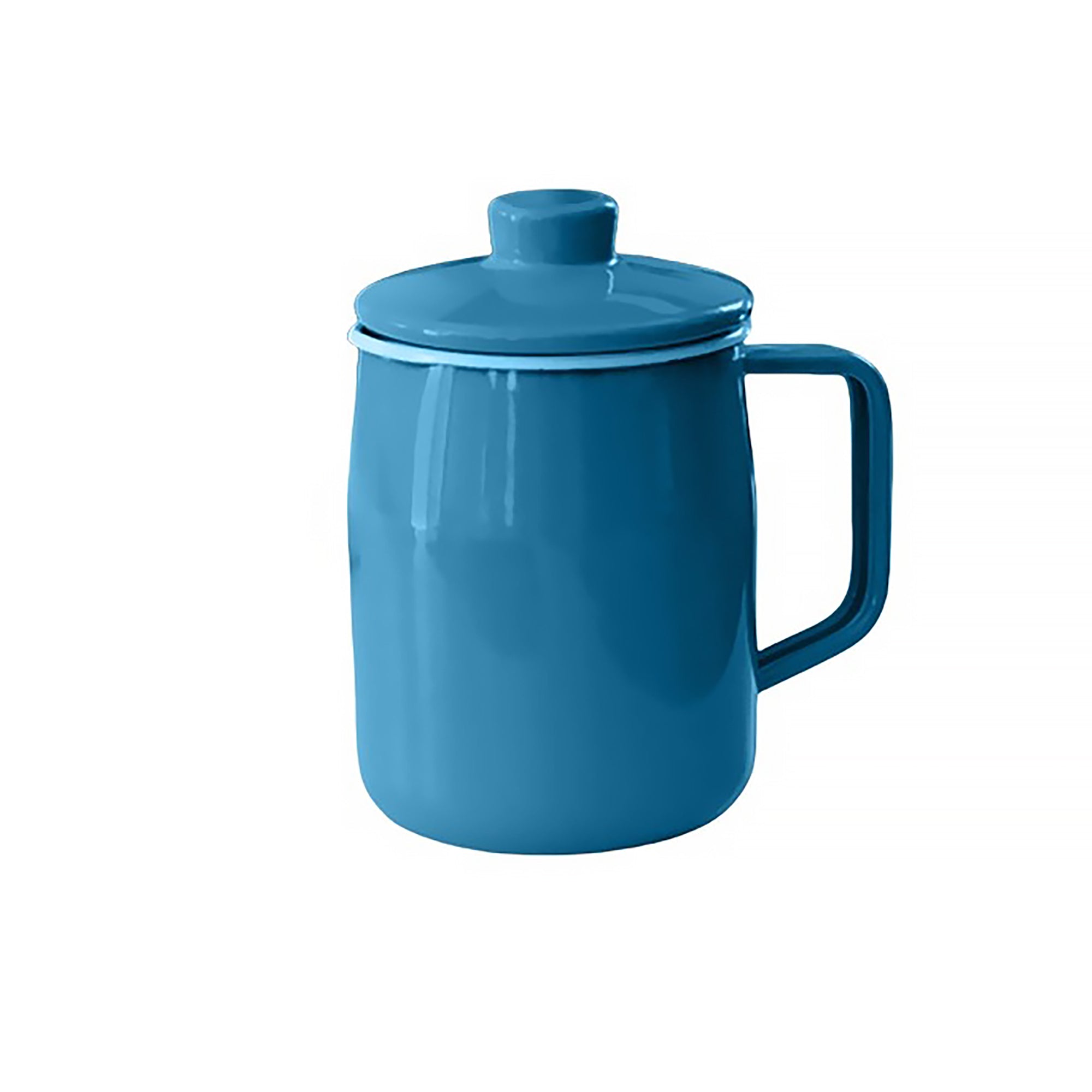 Pot à huile émaillé Fujihoro avec double filtre