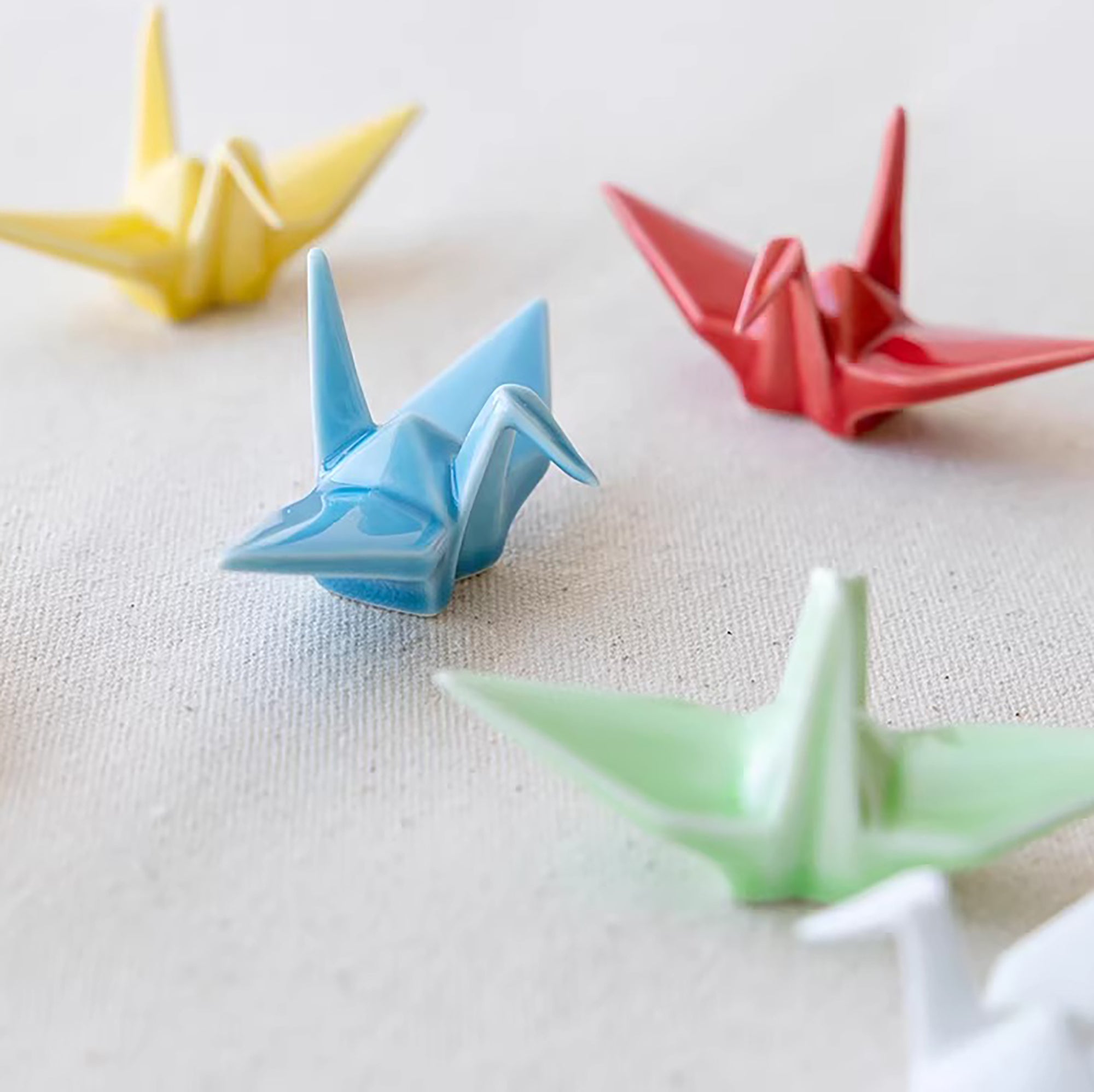 Repose-baguettes grue origami Arita six couleurs
