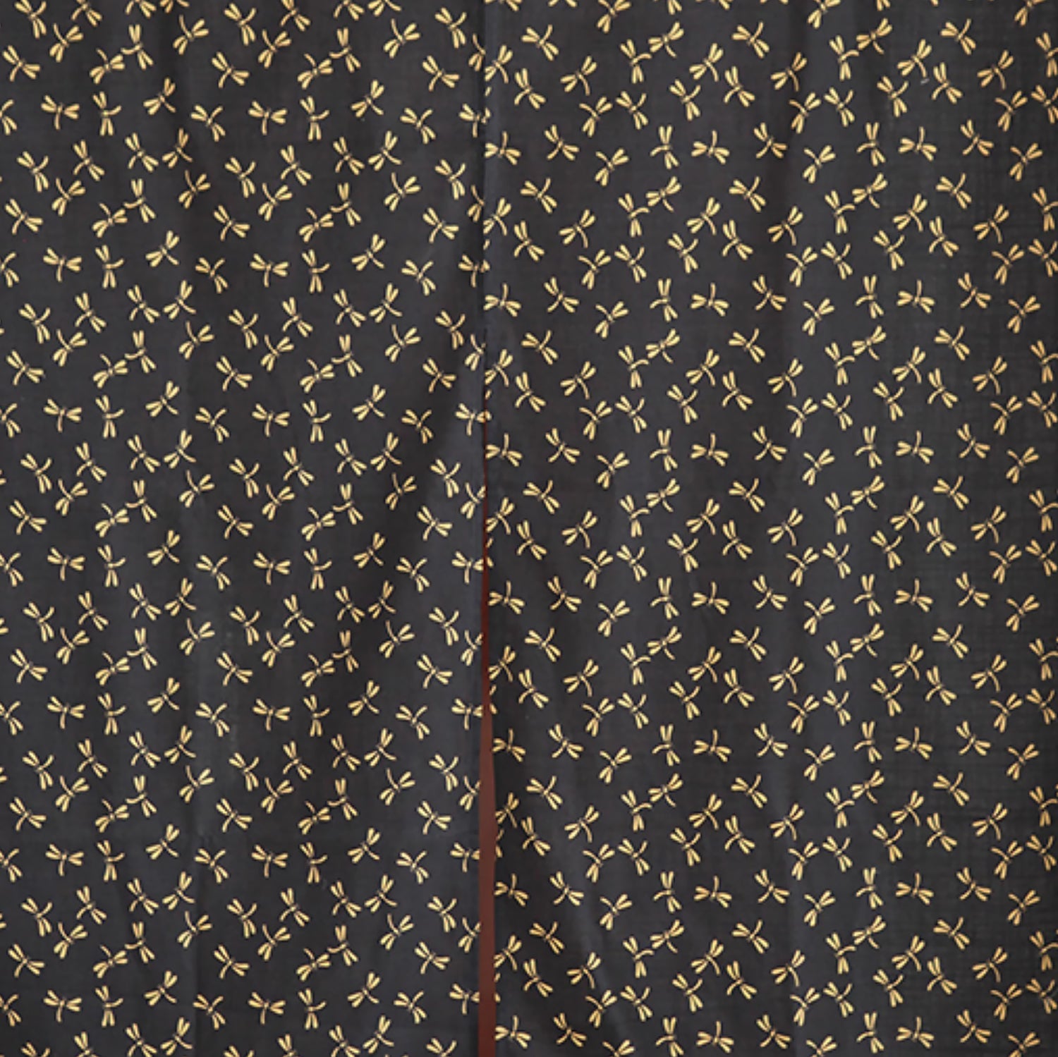 Noren japonais en coton avec design semi-transparent à deux pans