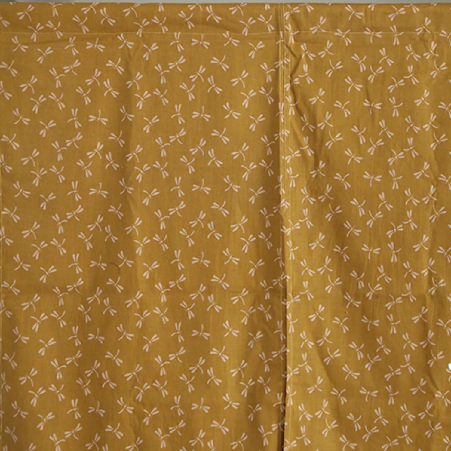 Noren japonais en coton avec design semi-transparent à deux pans