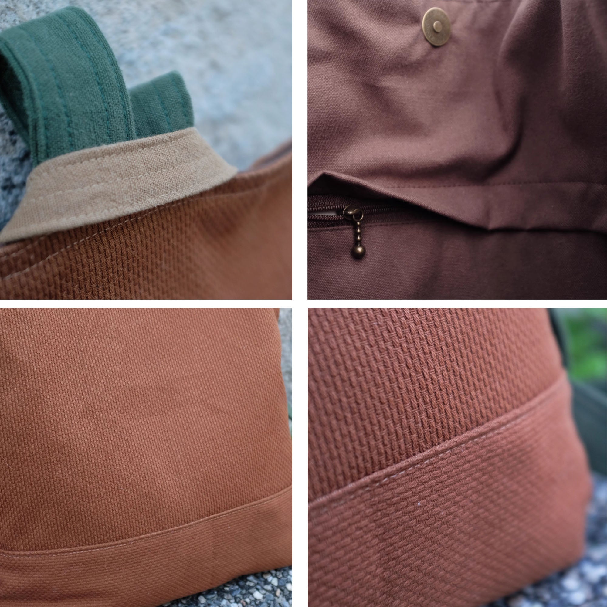 Sac à dos en coton de Kendo avec design minimaliste rétro