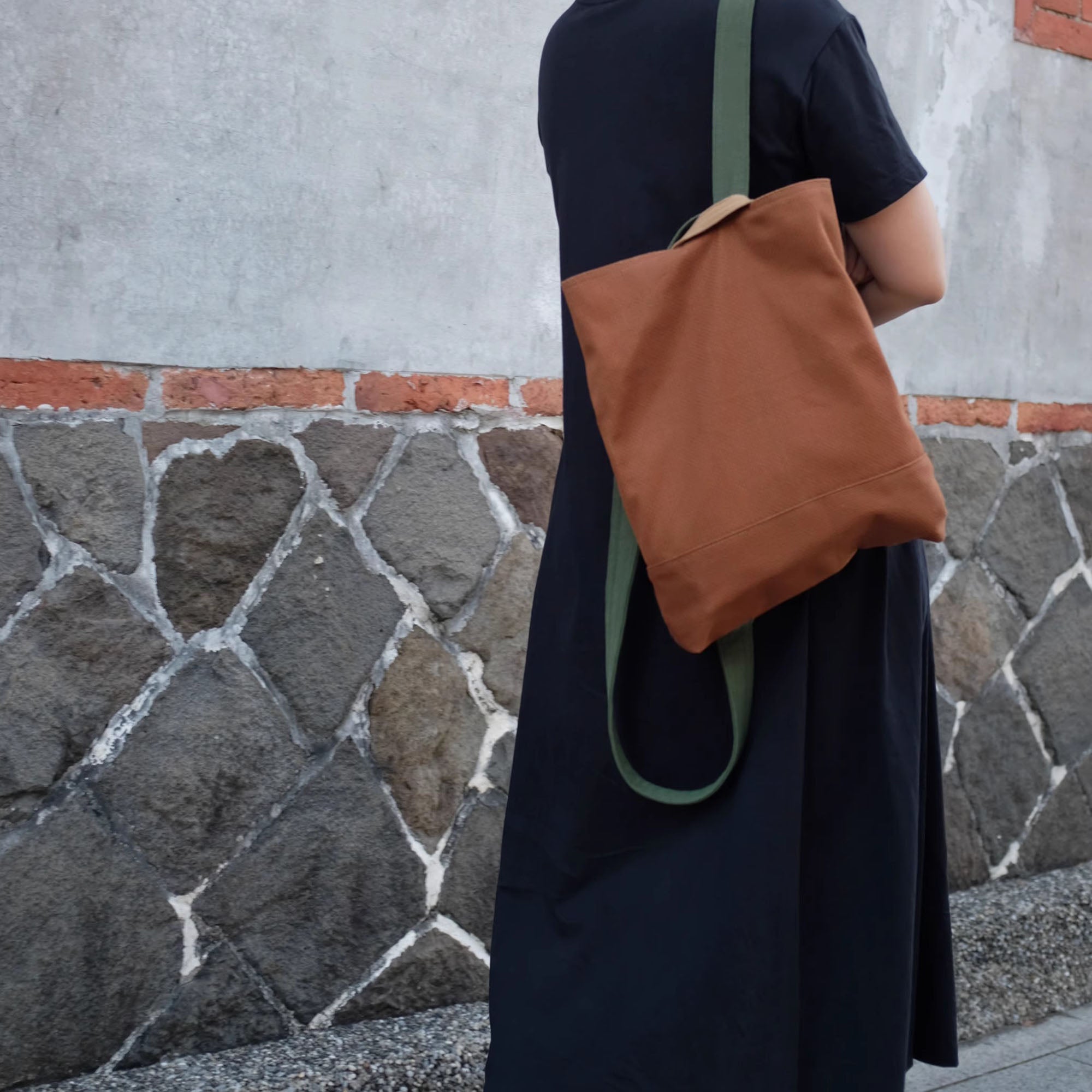 Sac à dos en coton de Kendo avec design minimaliste rétro