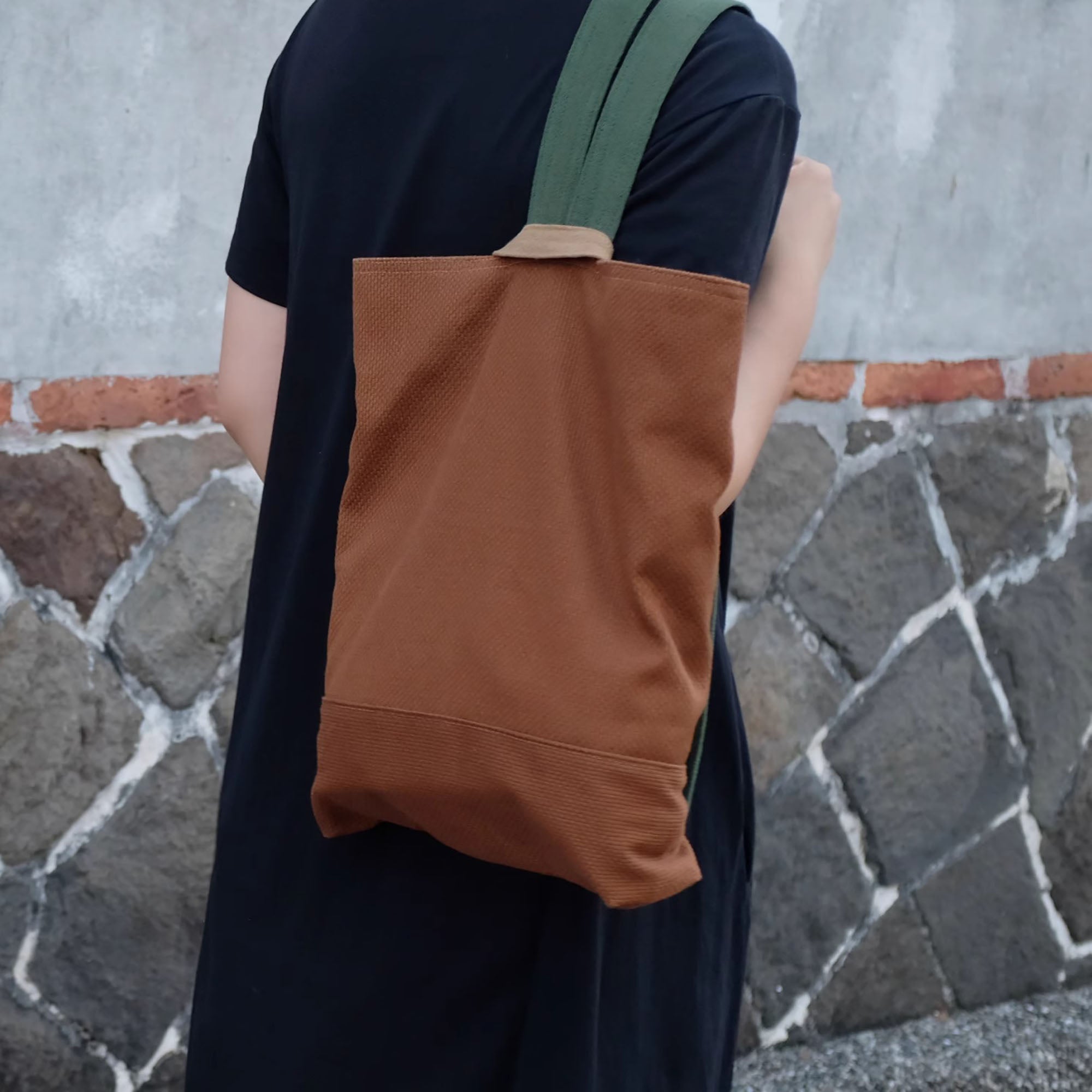 Sac à dos en coton de Kendo avec design minimaliste rétro