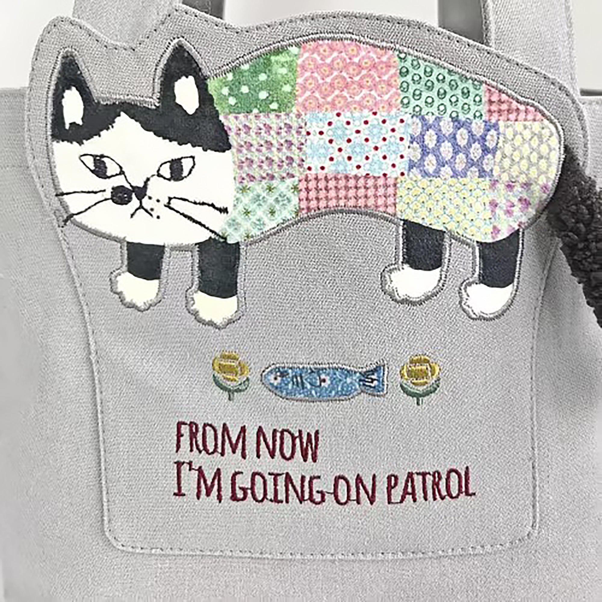 Sac à main chat Kusuguru avec poches intérieures