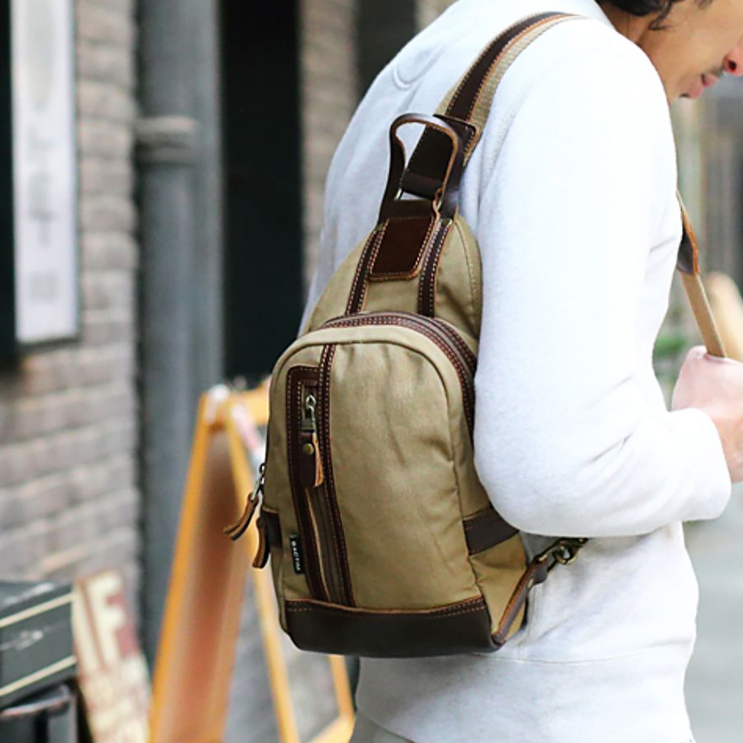 SAC BANANE pour HOMME en CANVAS