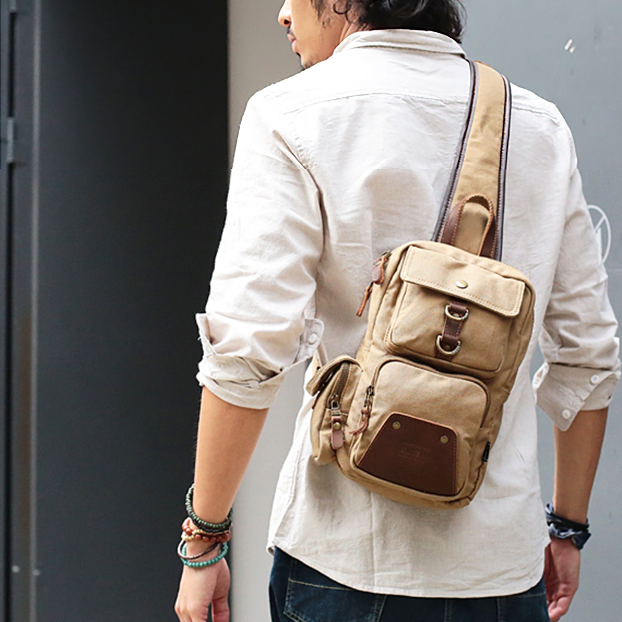 SAC BANANE pour HOMME avec GRAND capacité enCANVAS