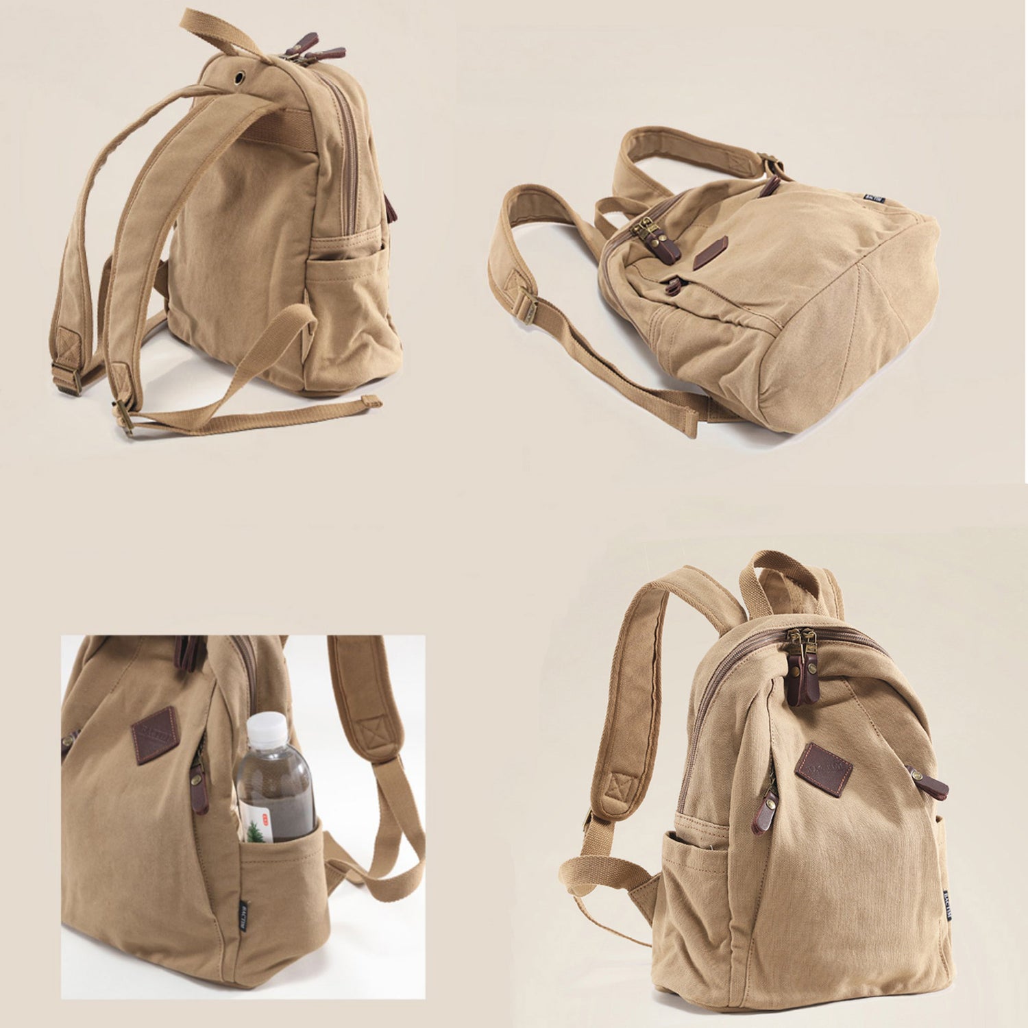 SAC À DOS STYLE FEMME EN CANVAS AVEC PETIT CAPACITÉ