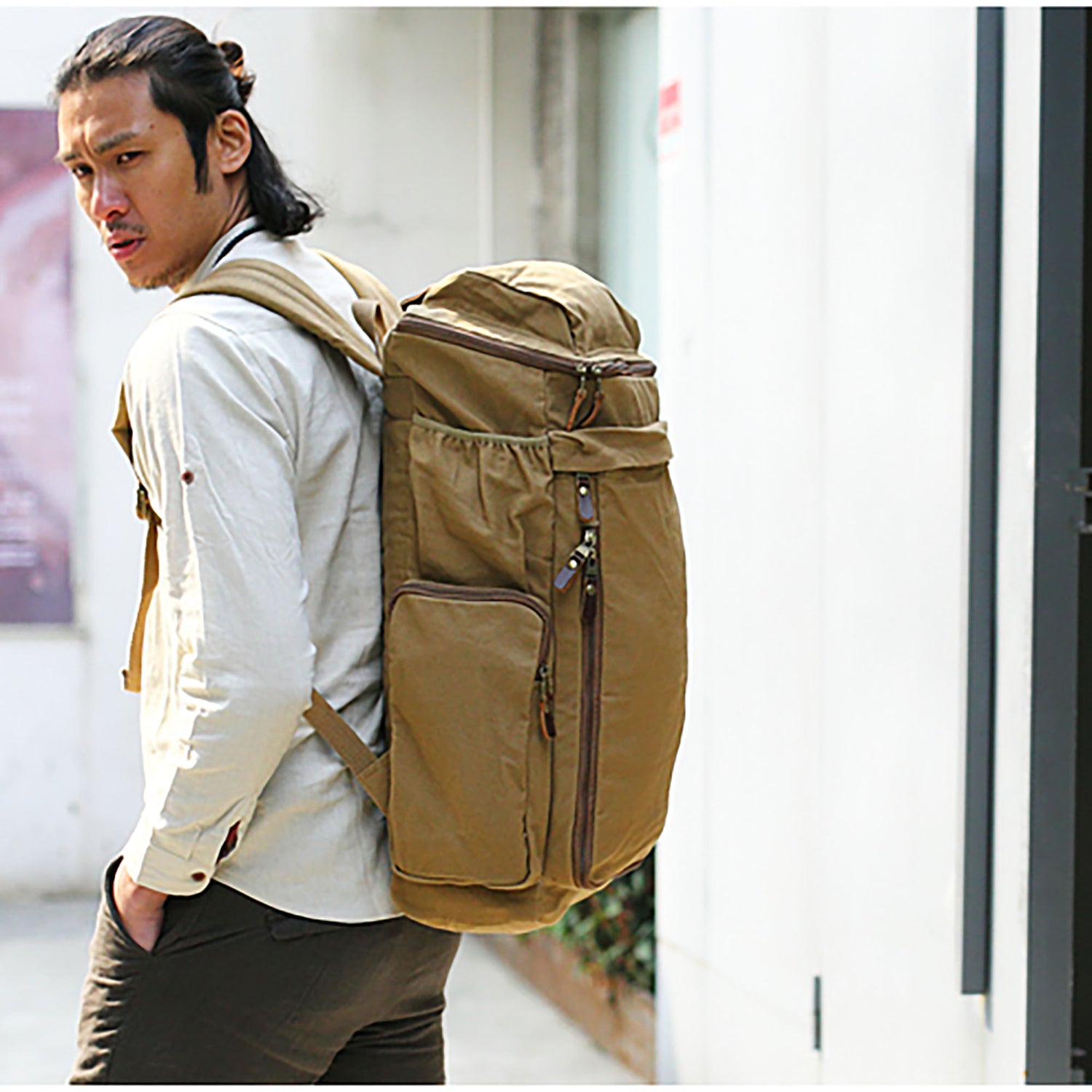 SAC à DOS pour voyage HOMME avec GRAND capacité en CANVA