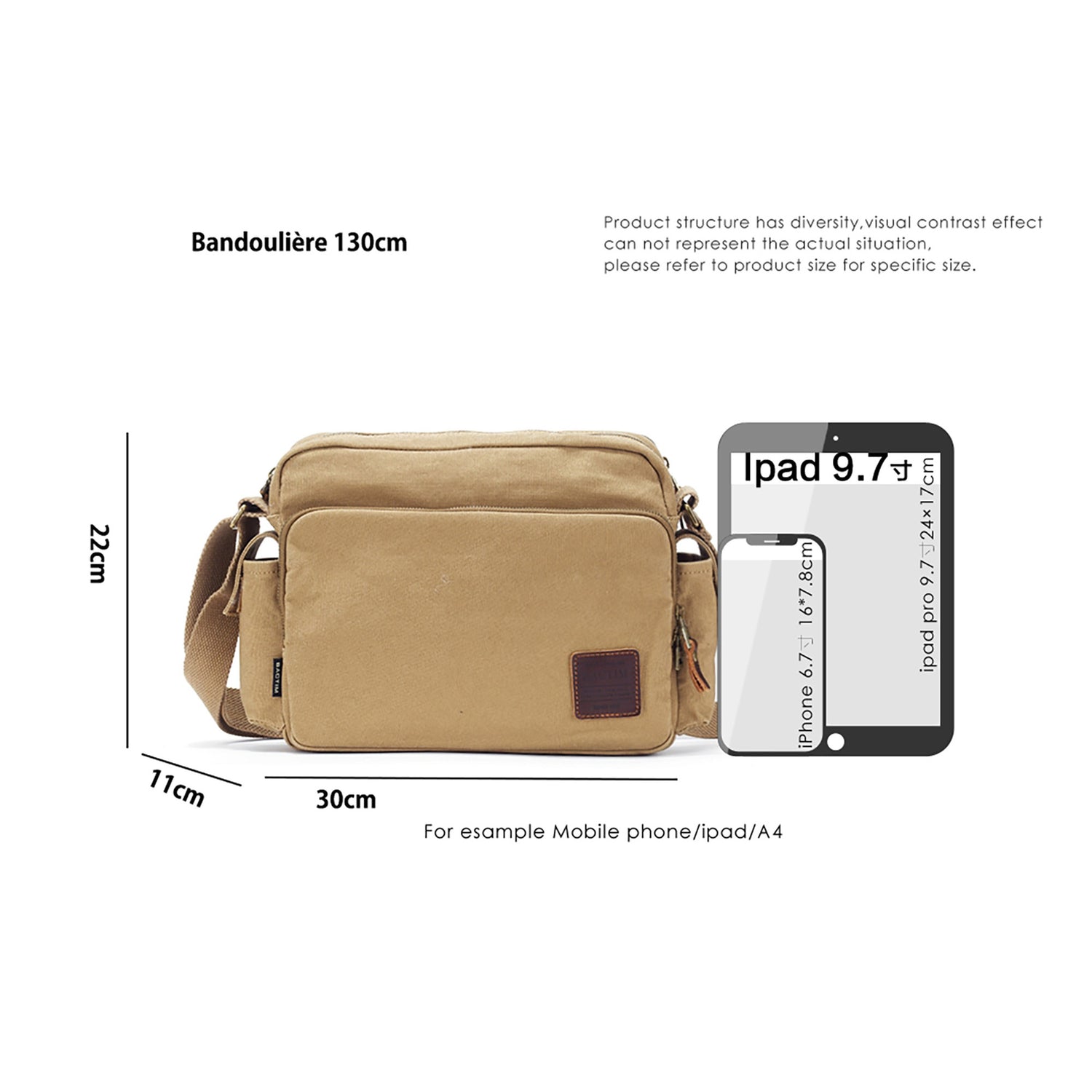 SAC HOMME MESSAGE