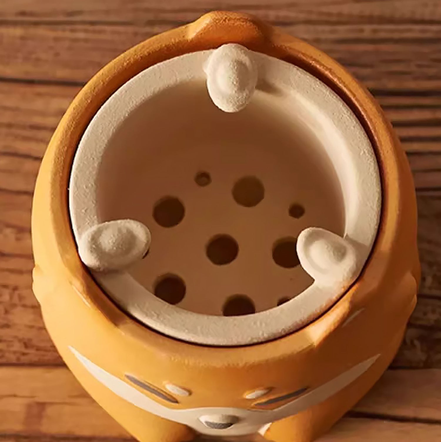 Théière et Réchaud à thé en céramique brute de Jingdezhen