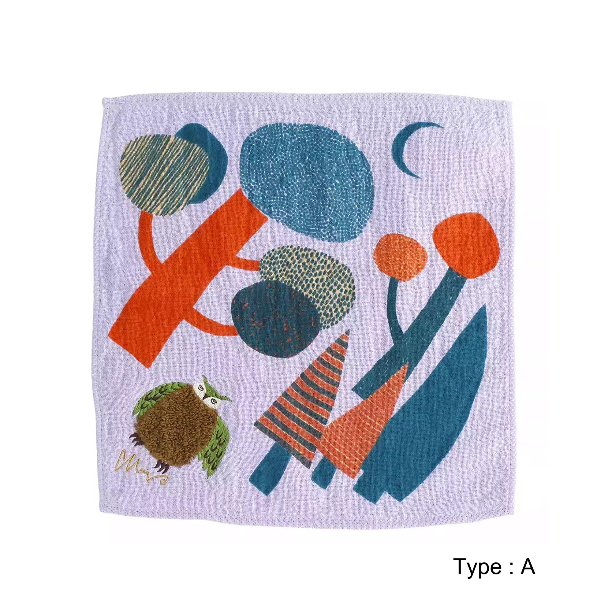 Serviette Morita MiW en coton avec broderie artistique
