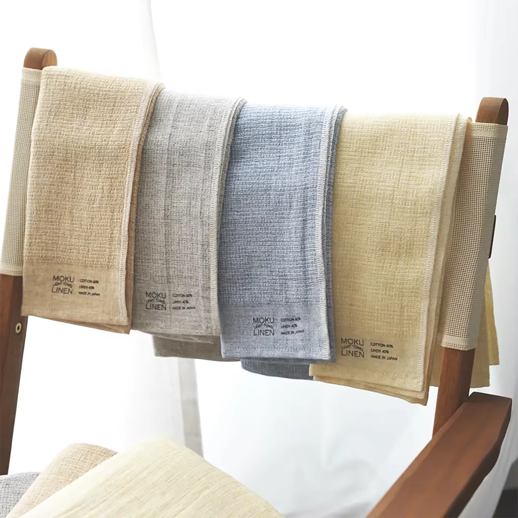Serviette MOKU LINEN coton-lin séchage rapide légère et absorbante