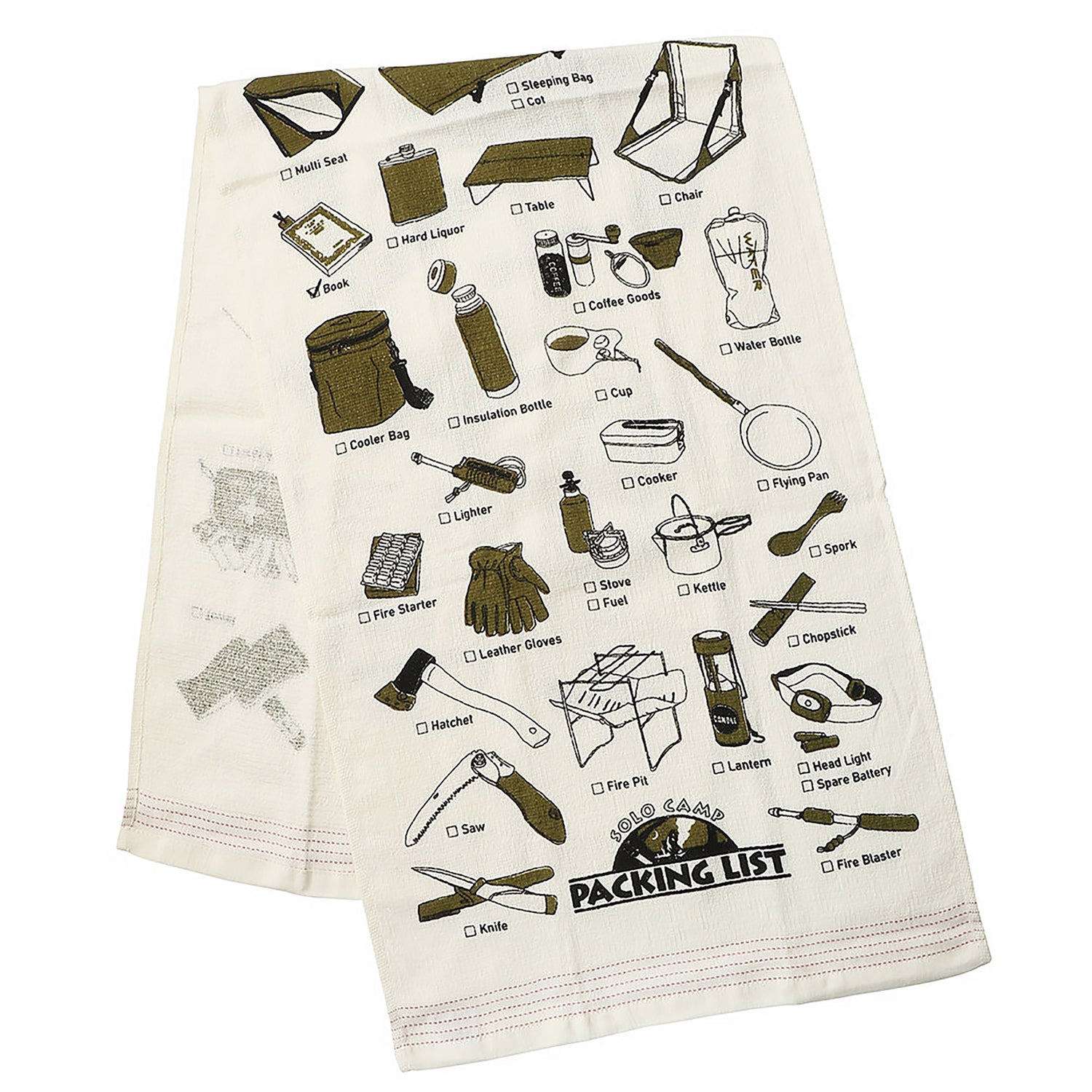 Serviette japonaise longue en coton Kontex