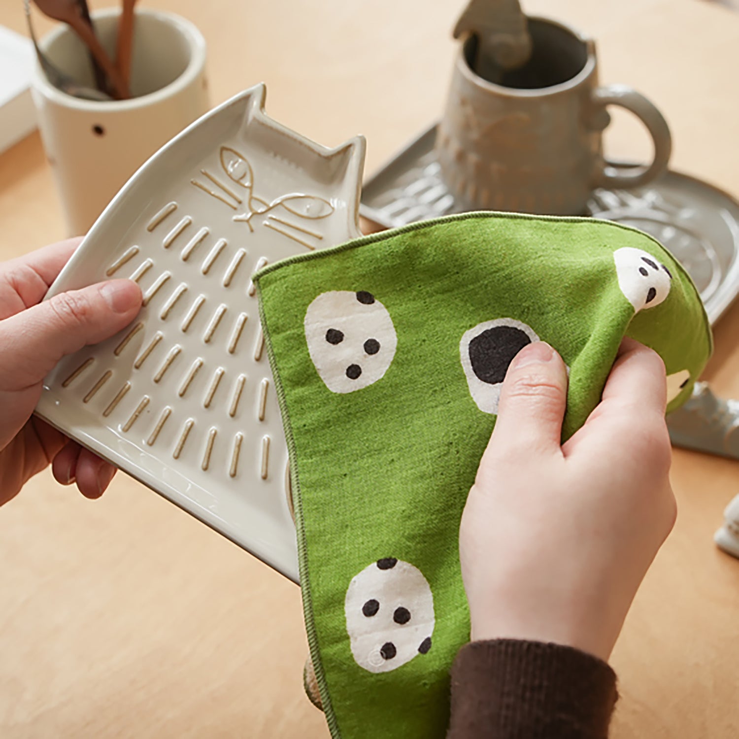 Petite serviette en gaze de coton double face de Hamamonyo