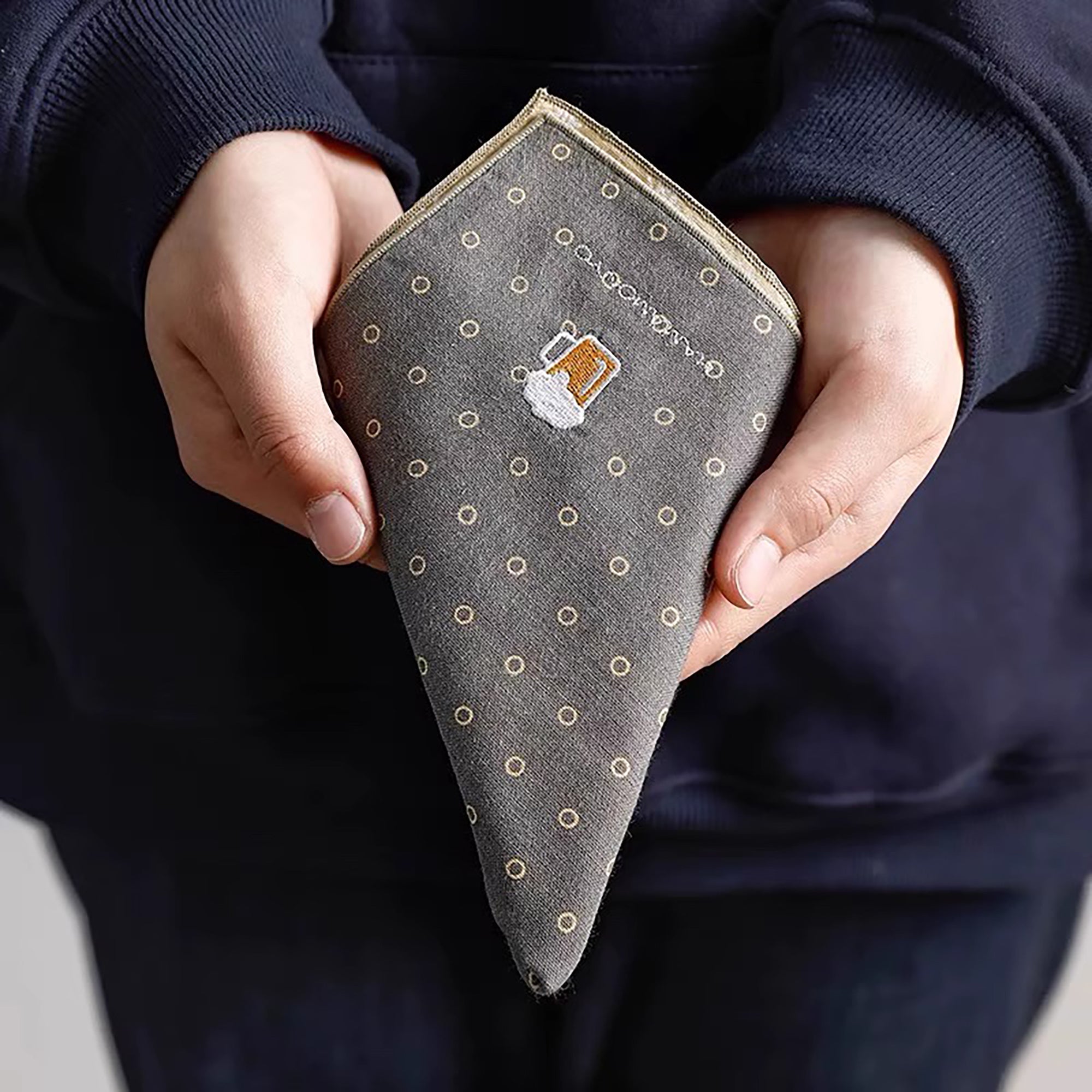 Serviette en coton brodé Hamamonyo
