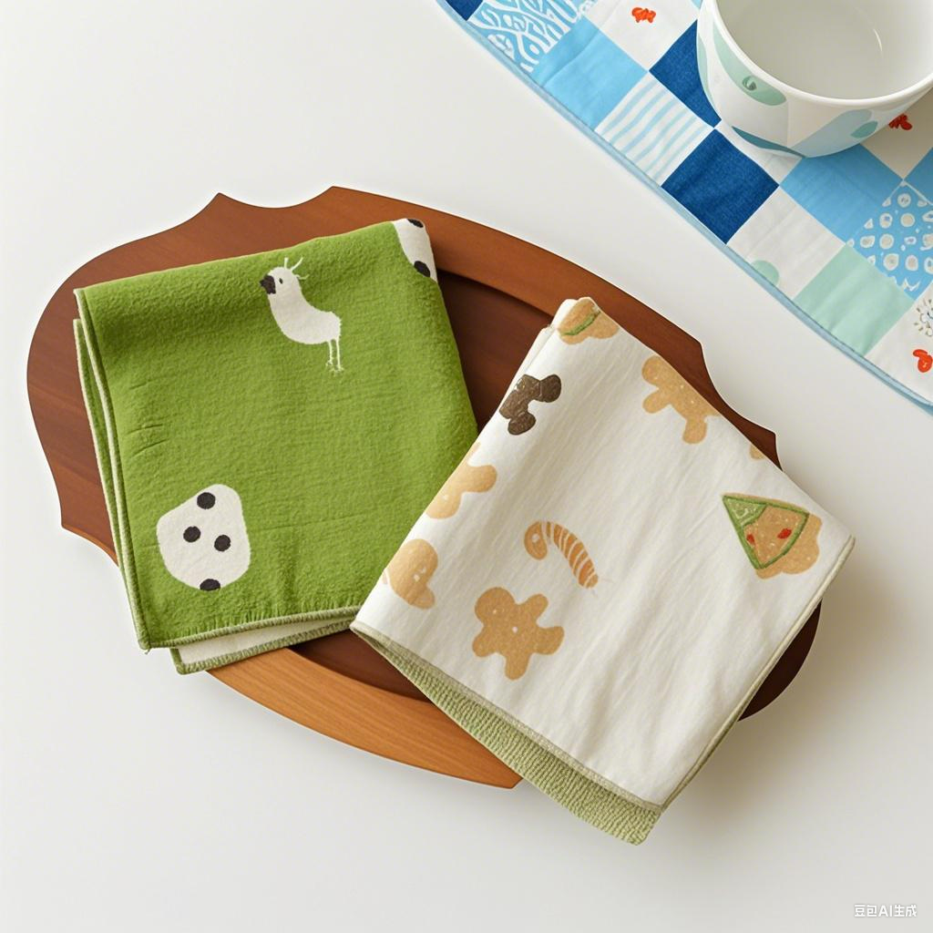 Petite serviette en gaze de coton double face de Hamamonyo
