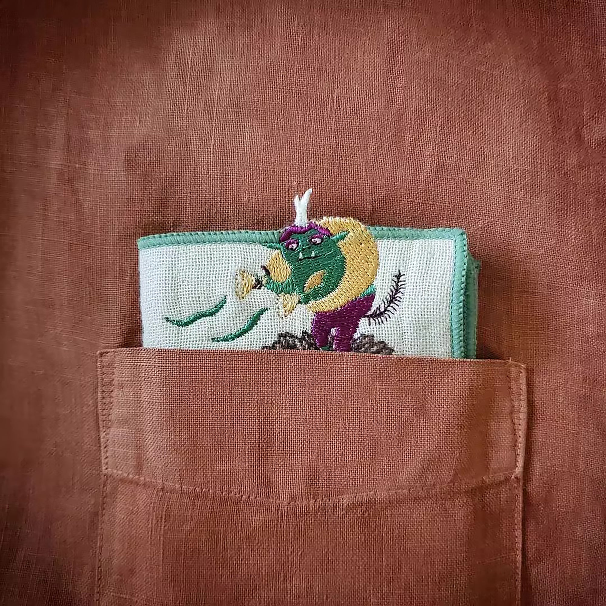 Serviette japonais en coton illustré par Morita MiW