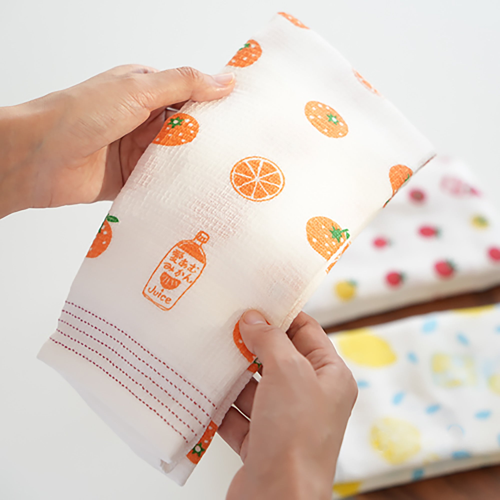 Serviette japonaise longue en coton Kontex série nature