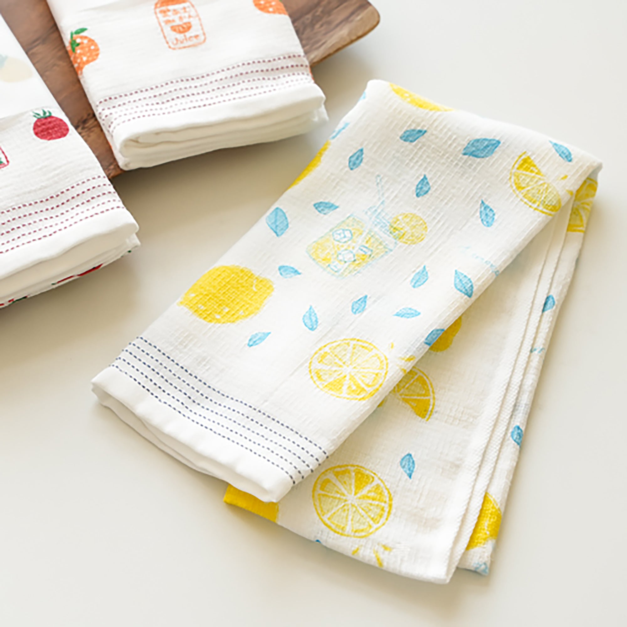 Serviette japonaise longue en coton Kontex série nature