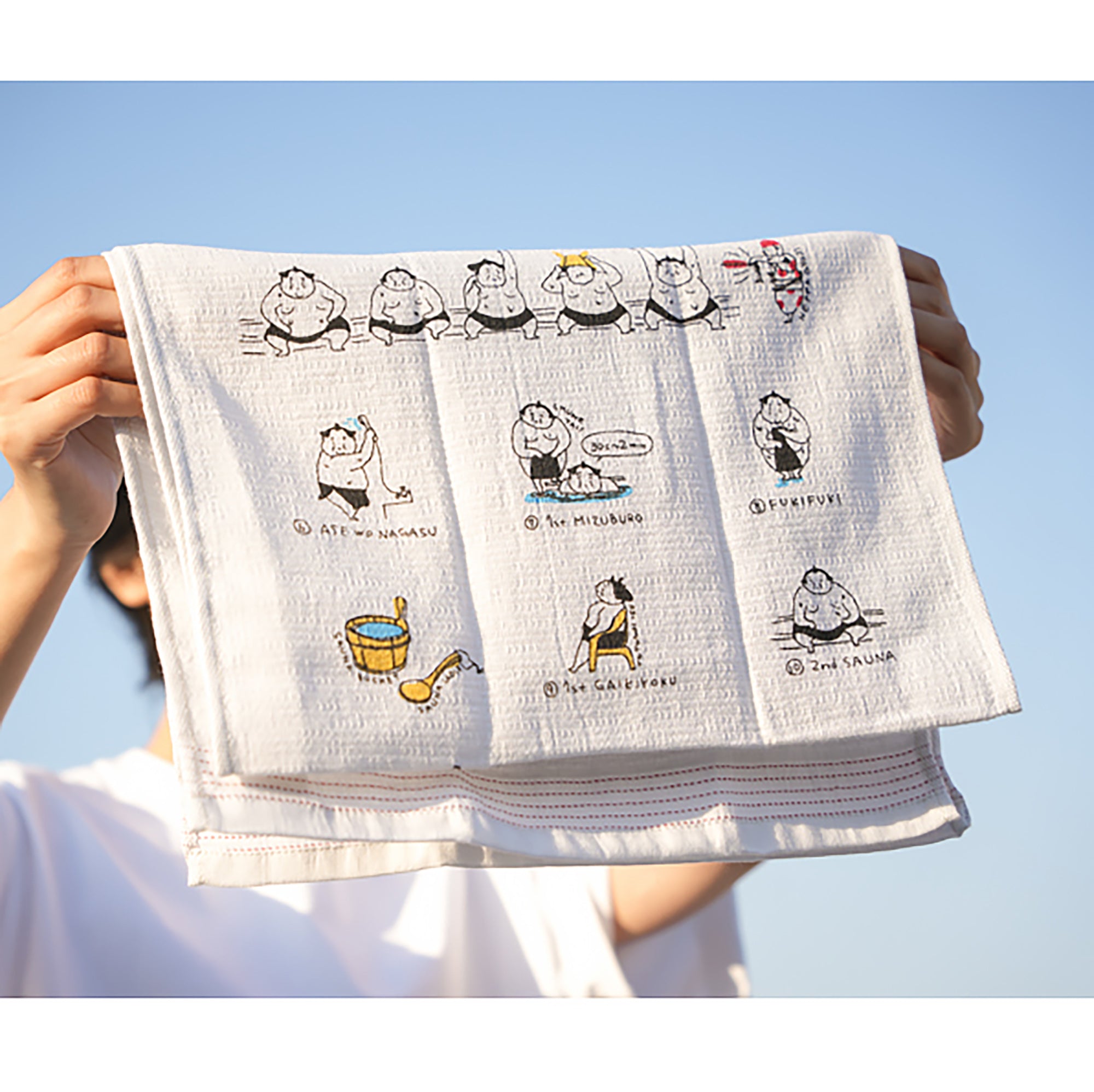 Serviette japonaise longue en coton de Kontex