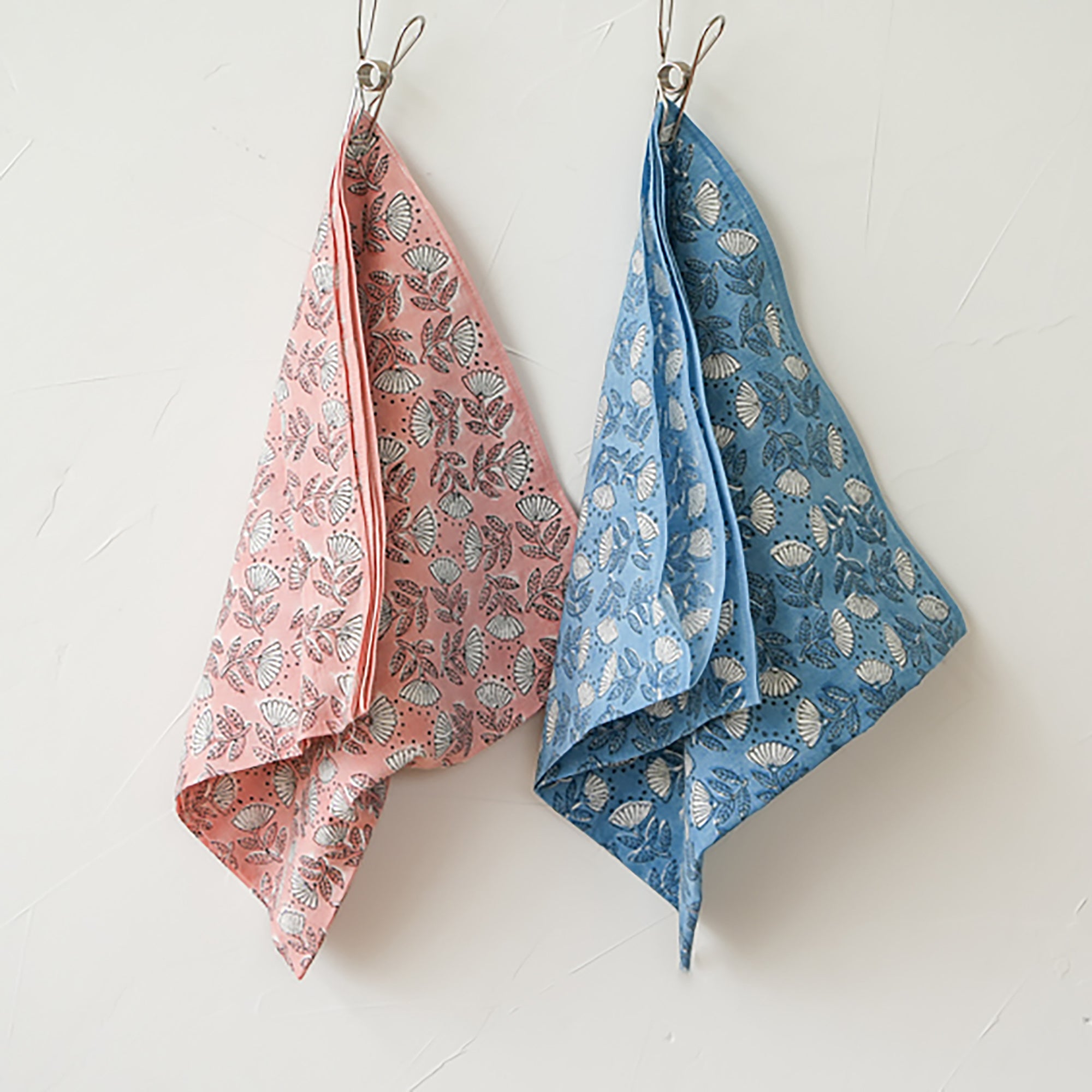 Serviette japonaise en coton imprimé à la main