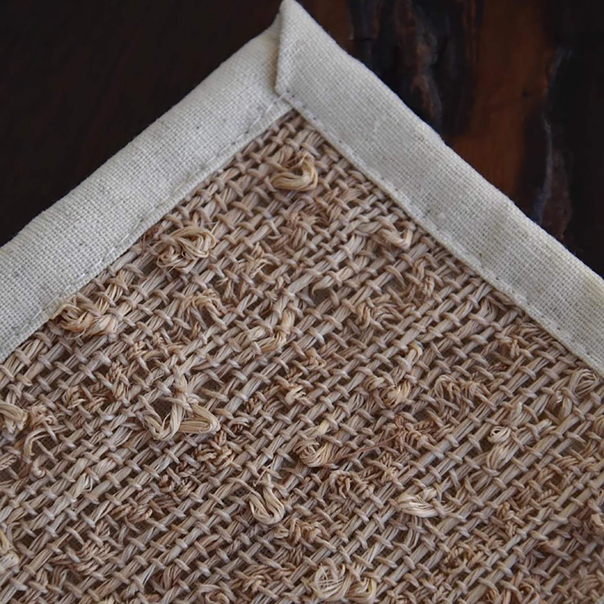 Serviette de table en chanvre tissé à la main