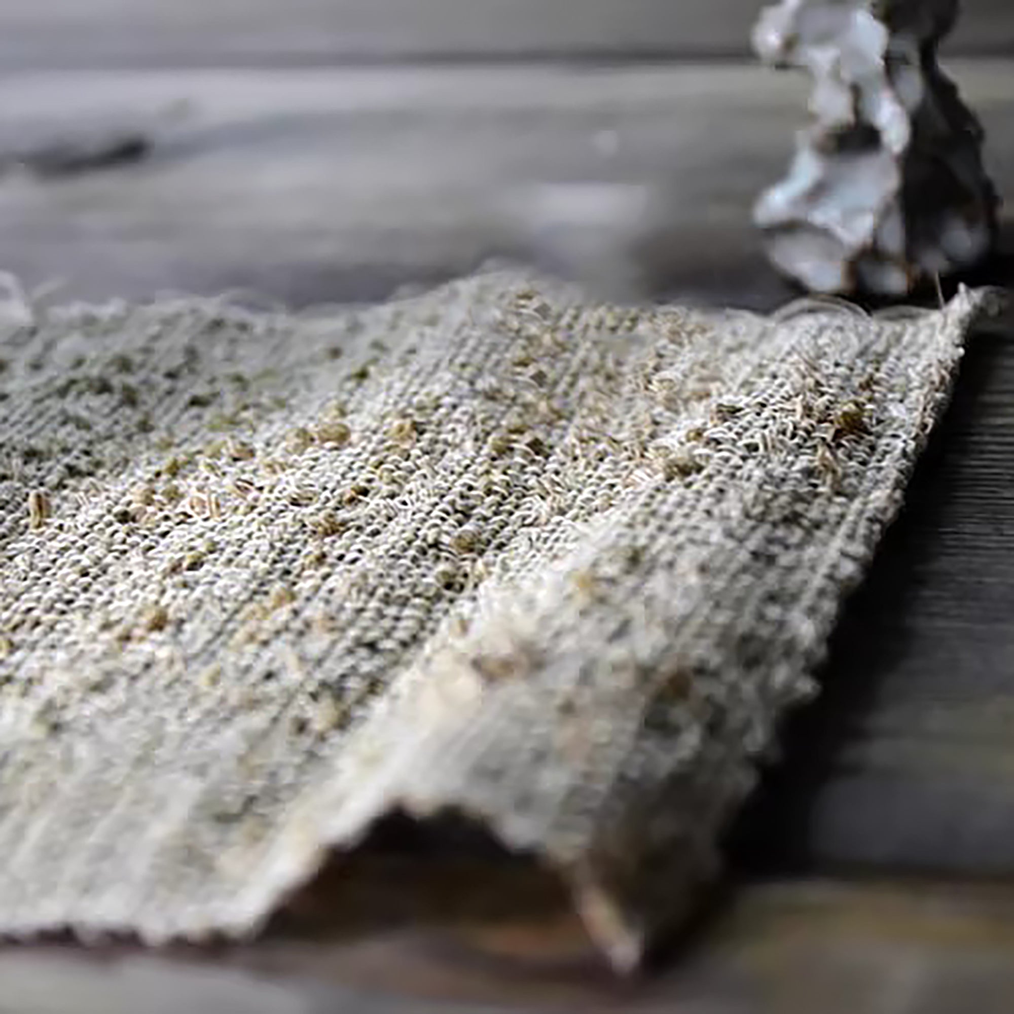 Serviette de table en chanvre tissé à la main