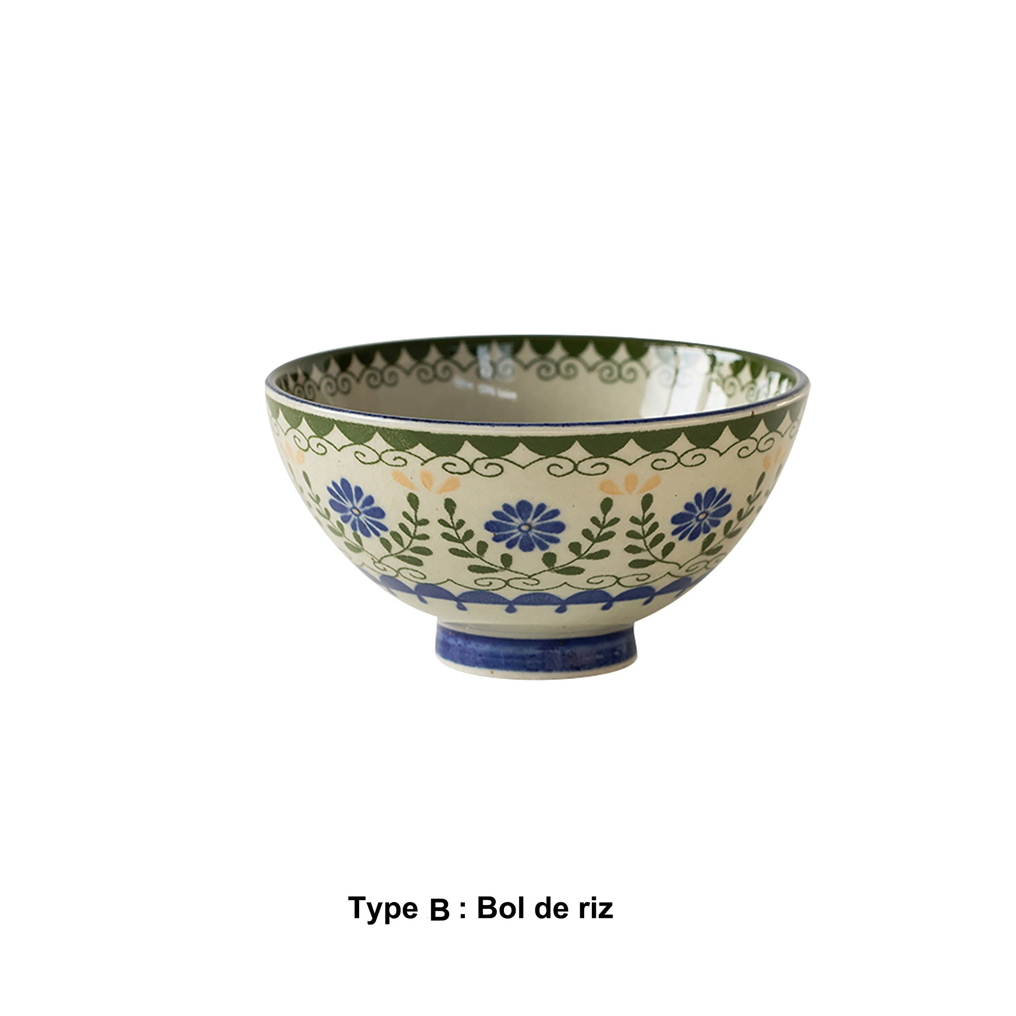 Mino-yaki "Green Garden" ceramic tableware