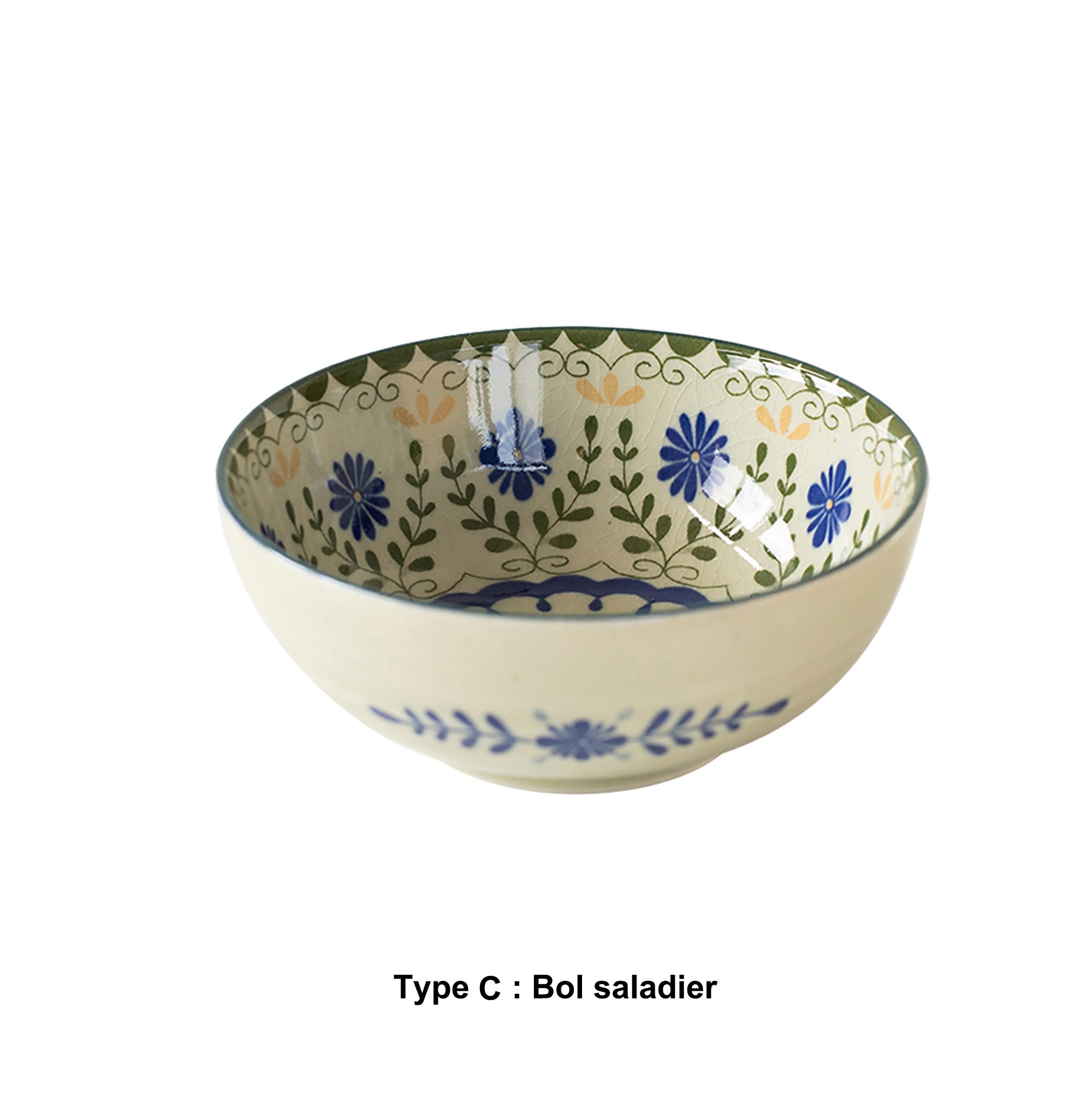 Mino-yaki "Green Garden" ceramic tableware