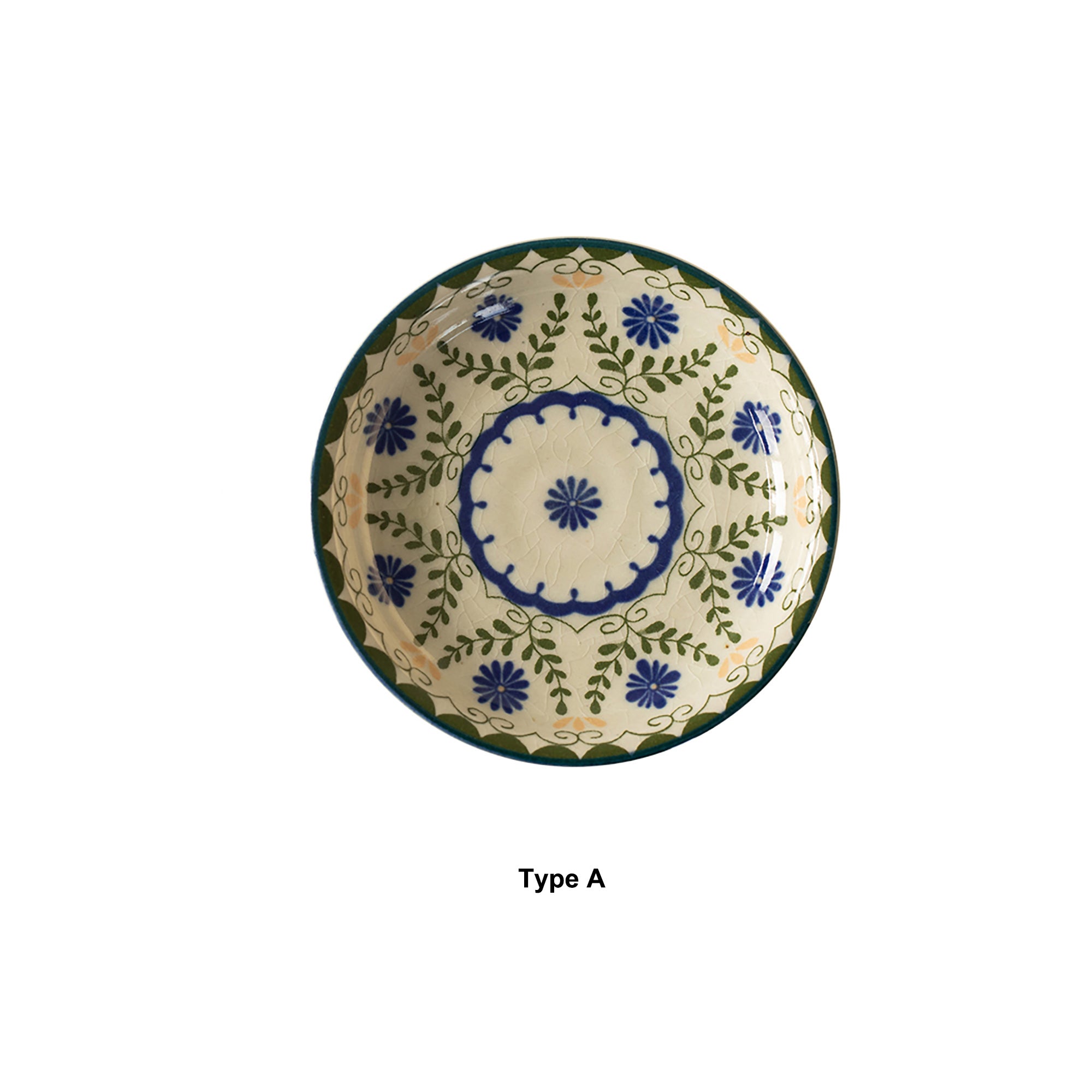 Mino-yaki "Green Garden" ceramic tableware
