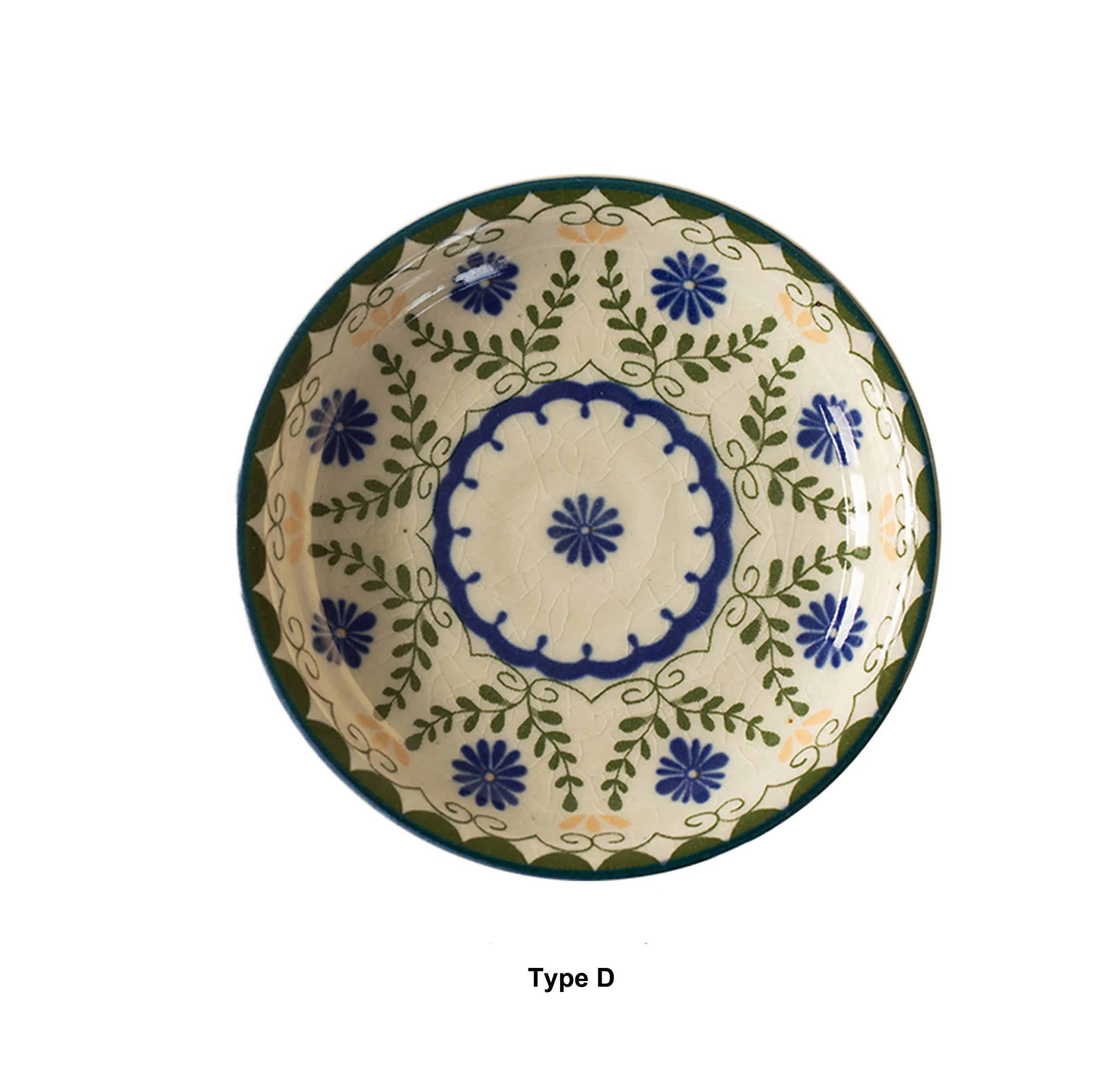 Mino-yaki "Green Garden" ceramic tableware