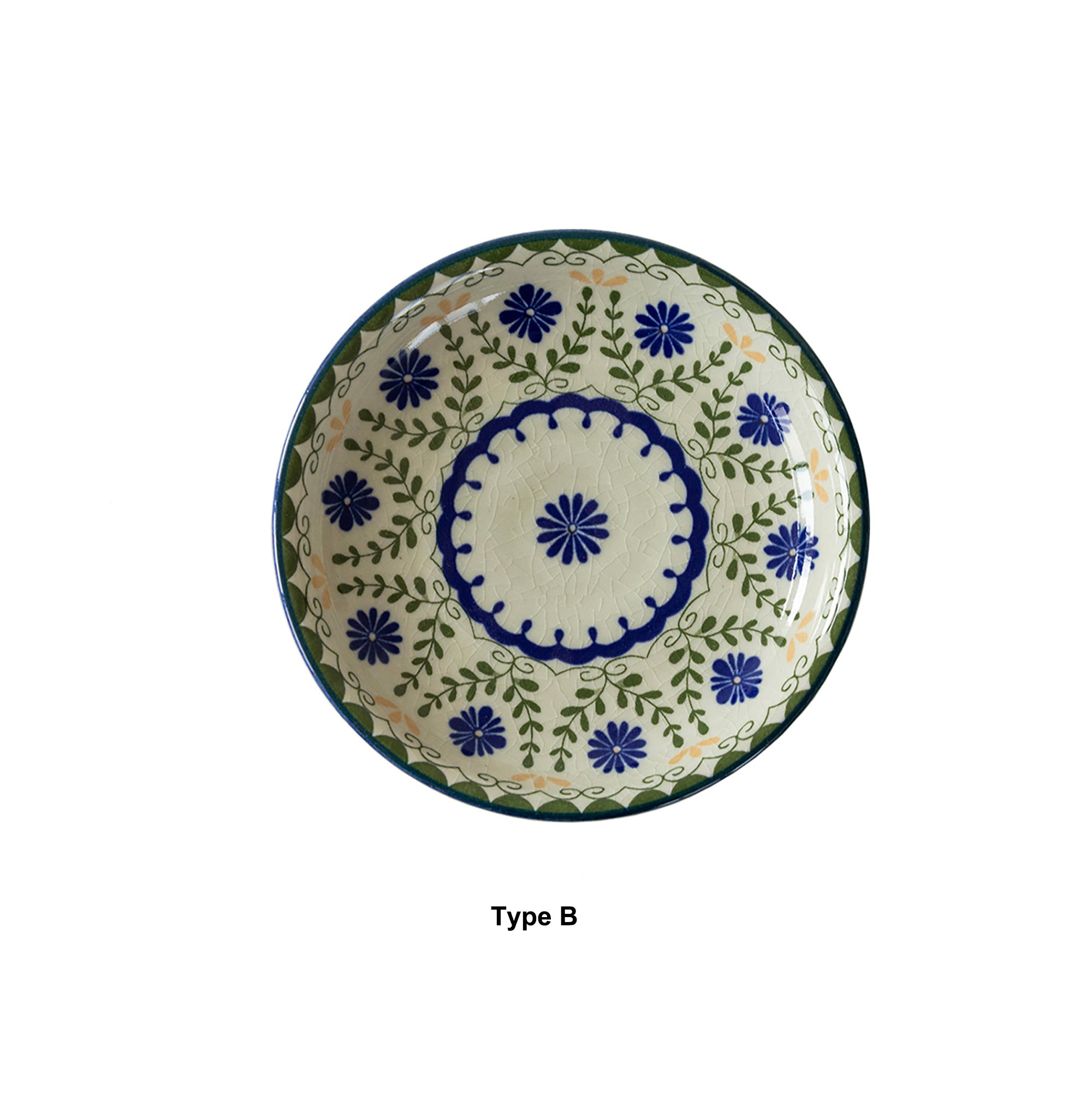 Mino-yaki "Green Garden" ceramic tableware