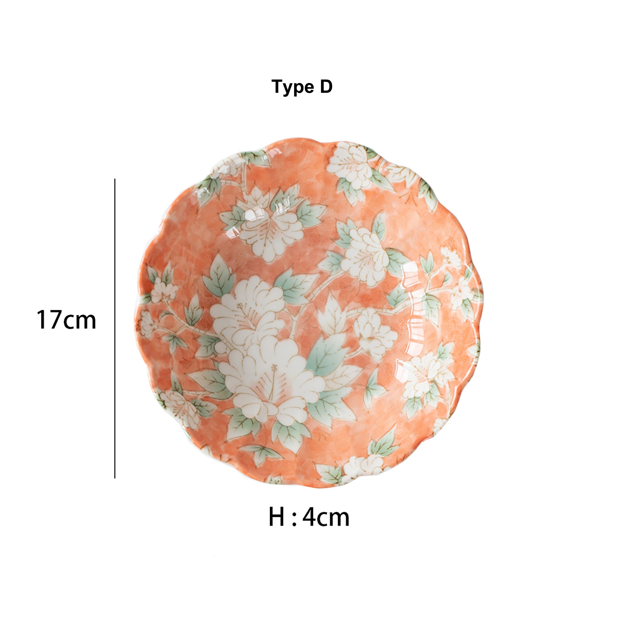 ASSIETTE avec motif FLEUR de MINO
