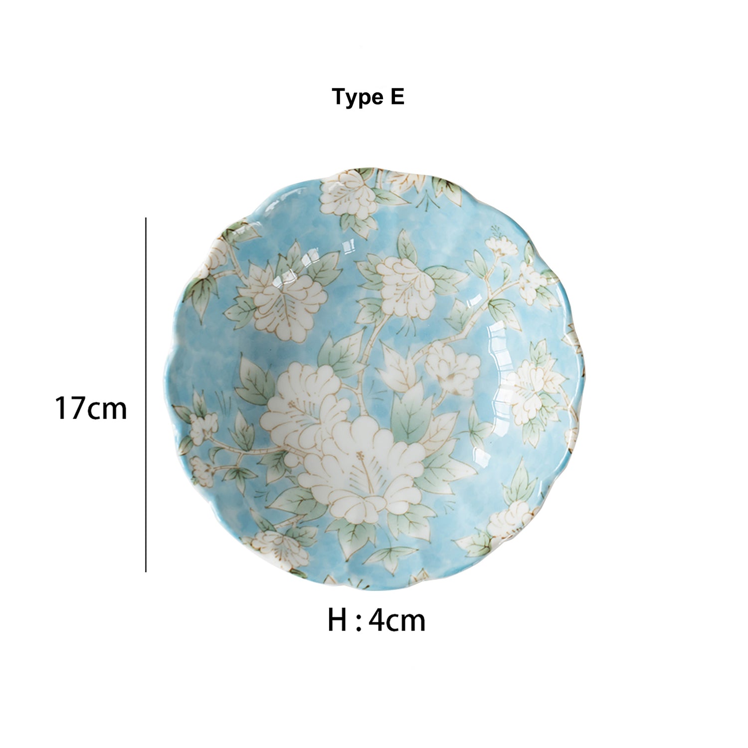 ASSIETTE avec motif FLEUR de MINO