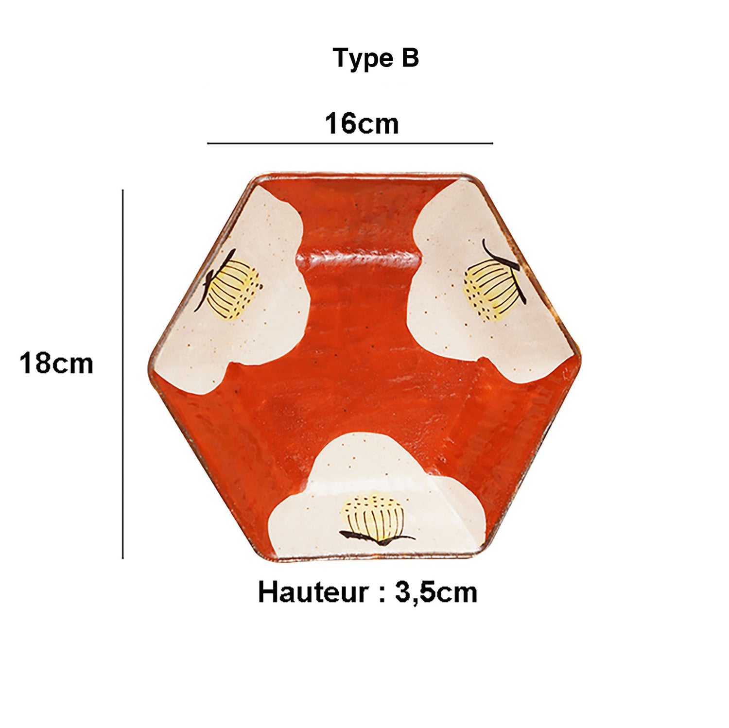 ASSIETTE HEXAGONAL DE MINO
