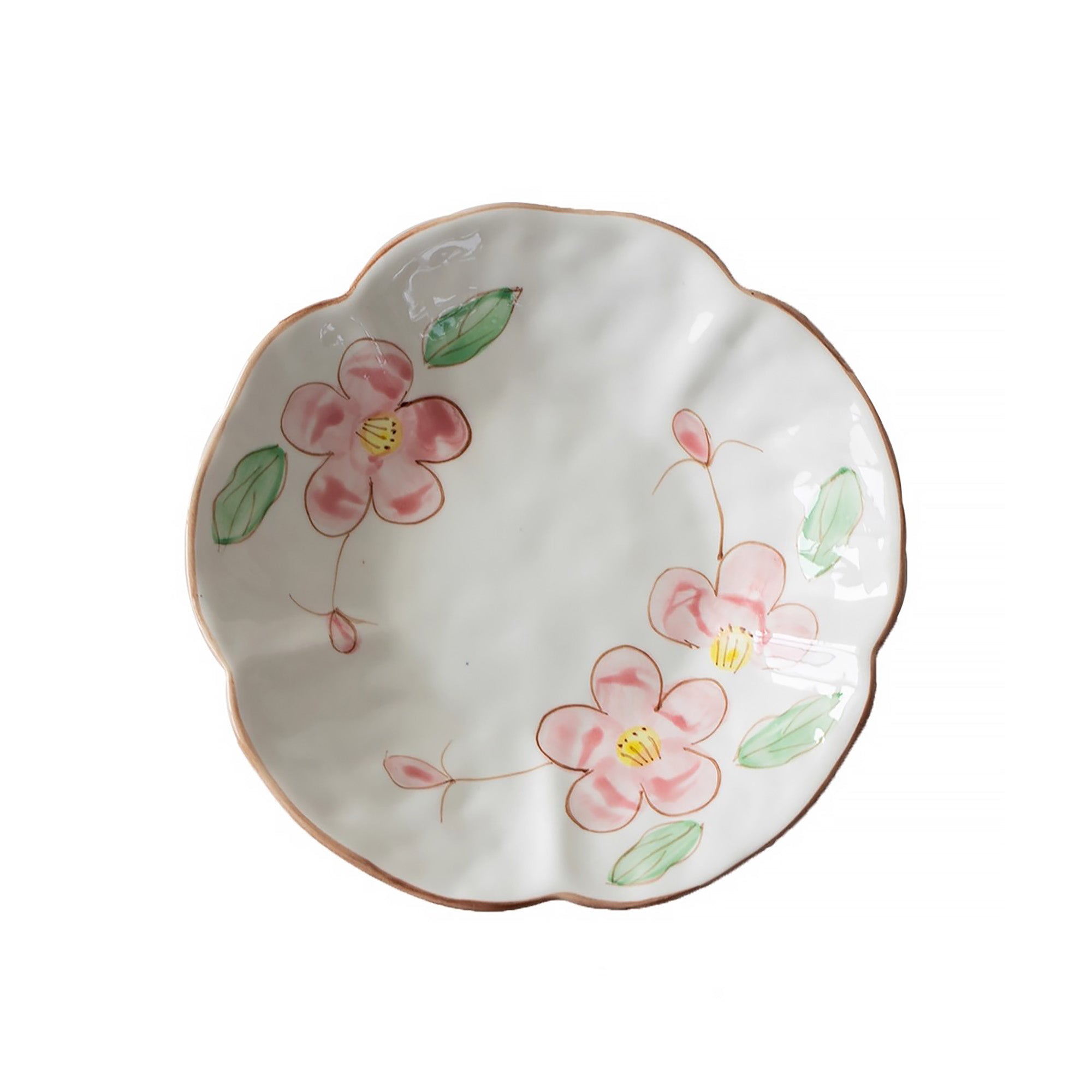 Assiette en céramique Minoyaki style campagne japonaise