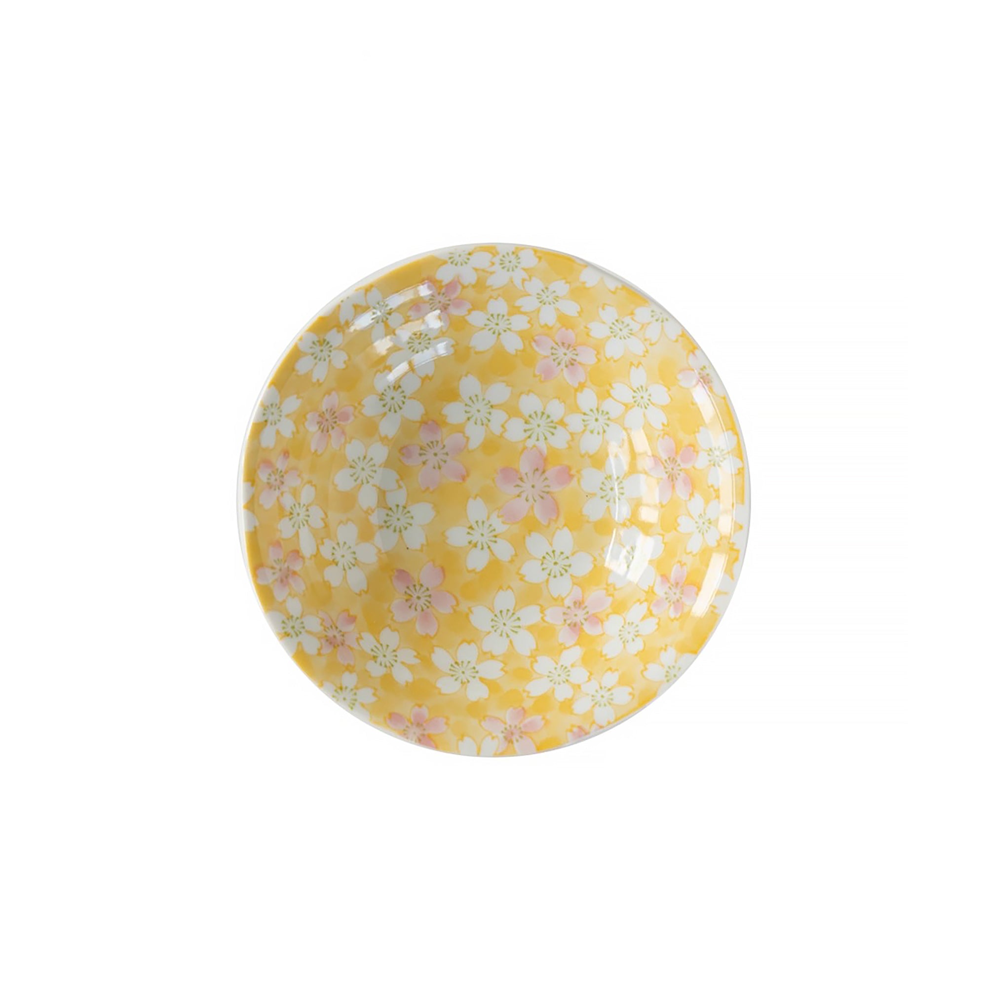 Assiette Minoyaki à motif de fleurs de cerisier