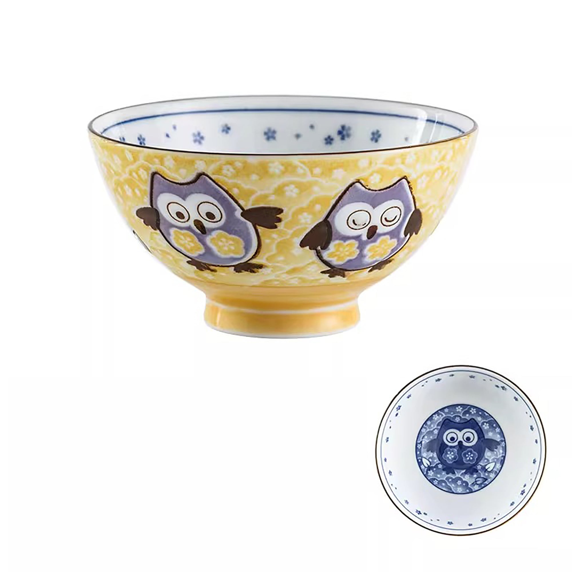 Rice bowl with cute animal designs