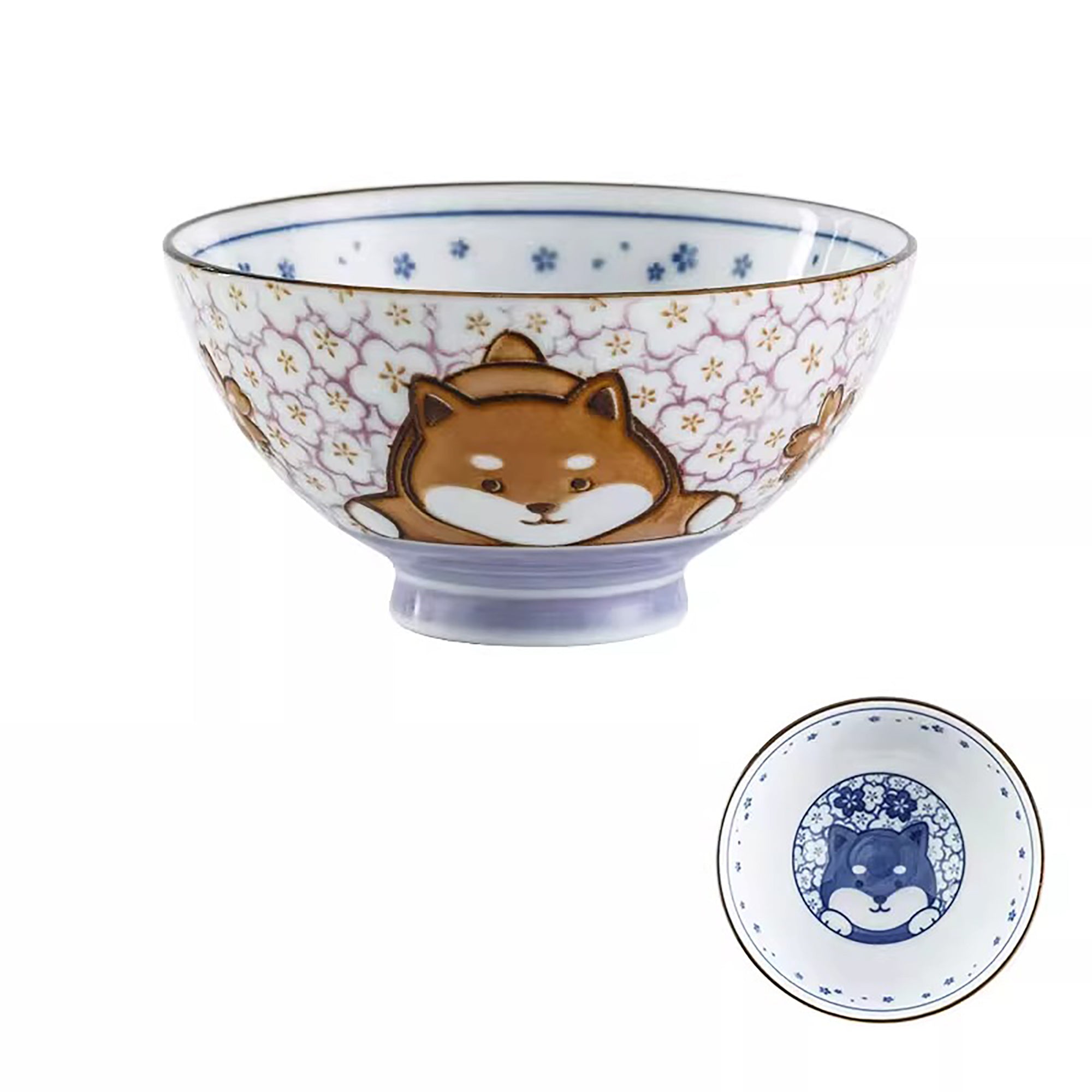 Rice bowl with cute animal designs