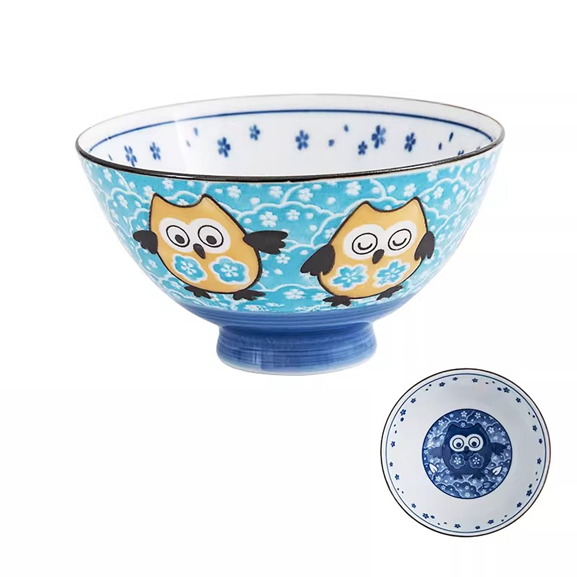 Rice bowl with cute animal designs