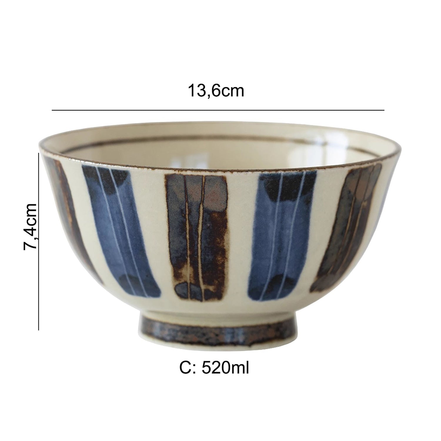 Bol en céramique traditionnelle Minoyaki