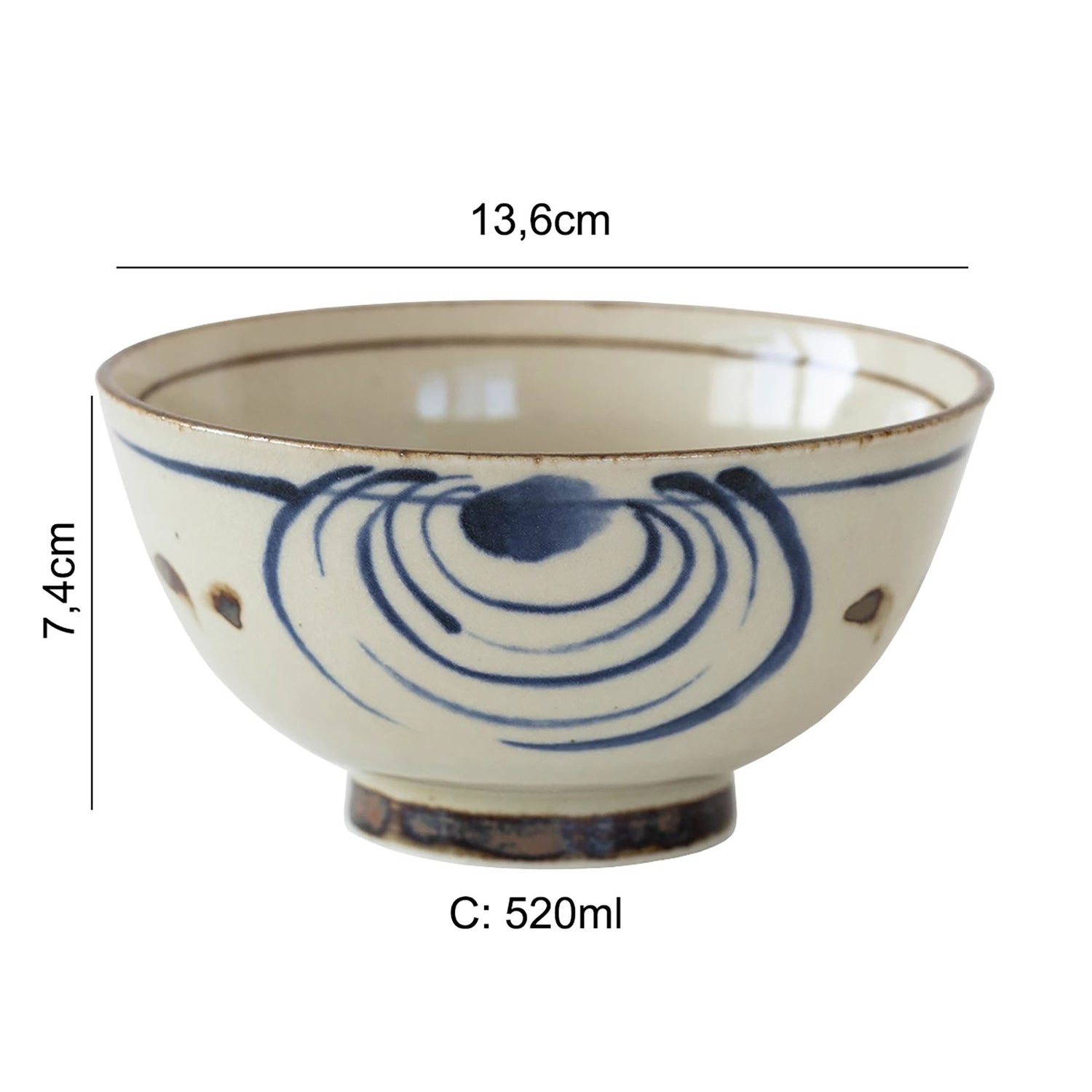 Bol en céramique traditionnelle Minoyaki
