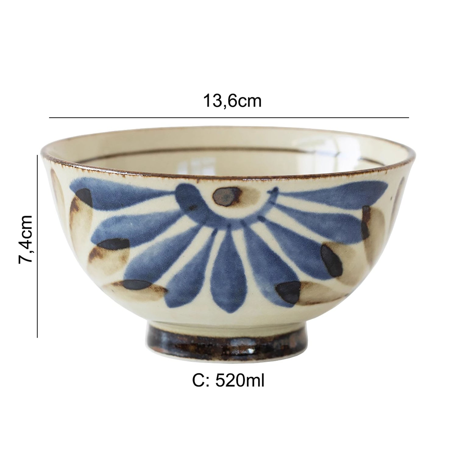 Bol en céramique traditionnelle Minoyaki